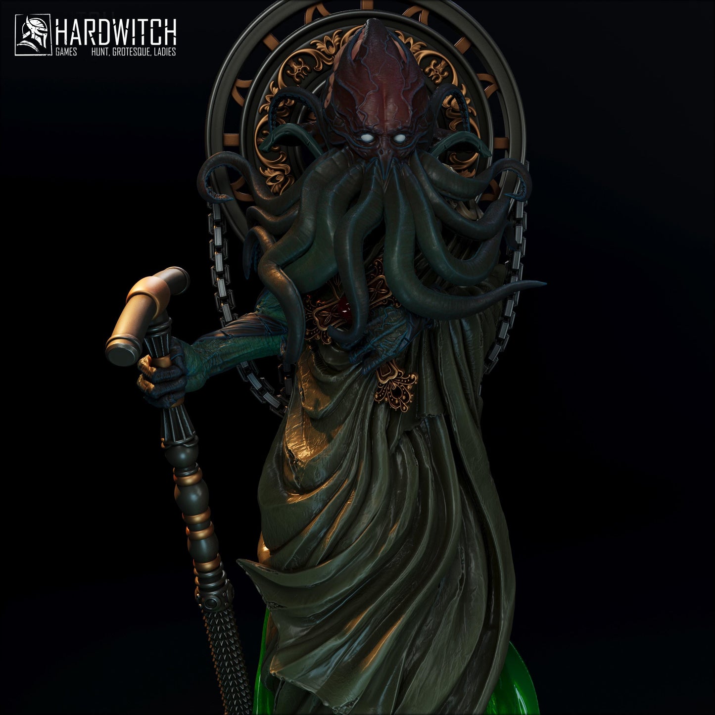 Holy Cthulhu Figure - 75mm / 120mm - Dendadeka - Collectible Resin Printed Statue for Painting & Display