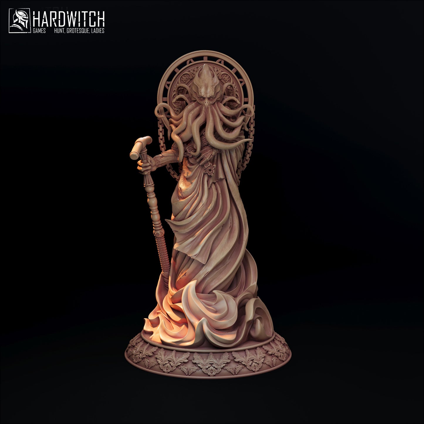 Holy Cthulhu Figure - 75mm / 120mm - Dendadeka - Collectible Resin Printed Statue for Painting & Display