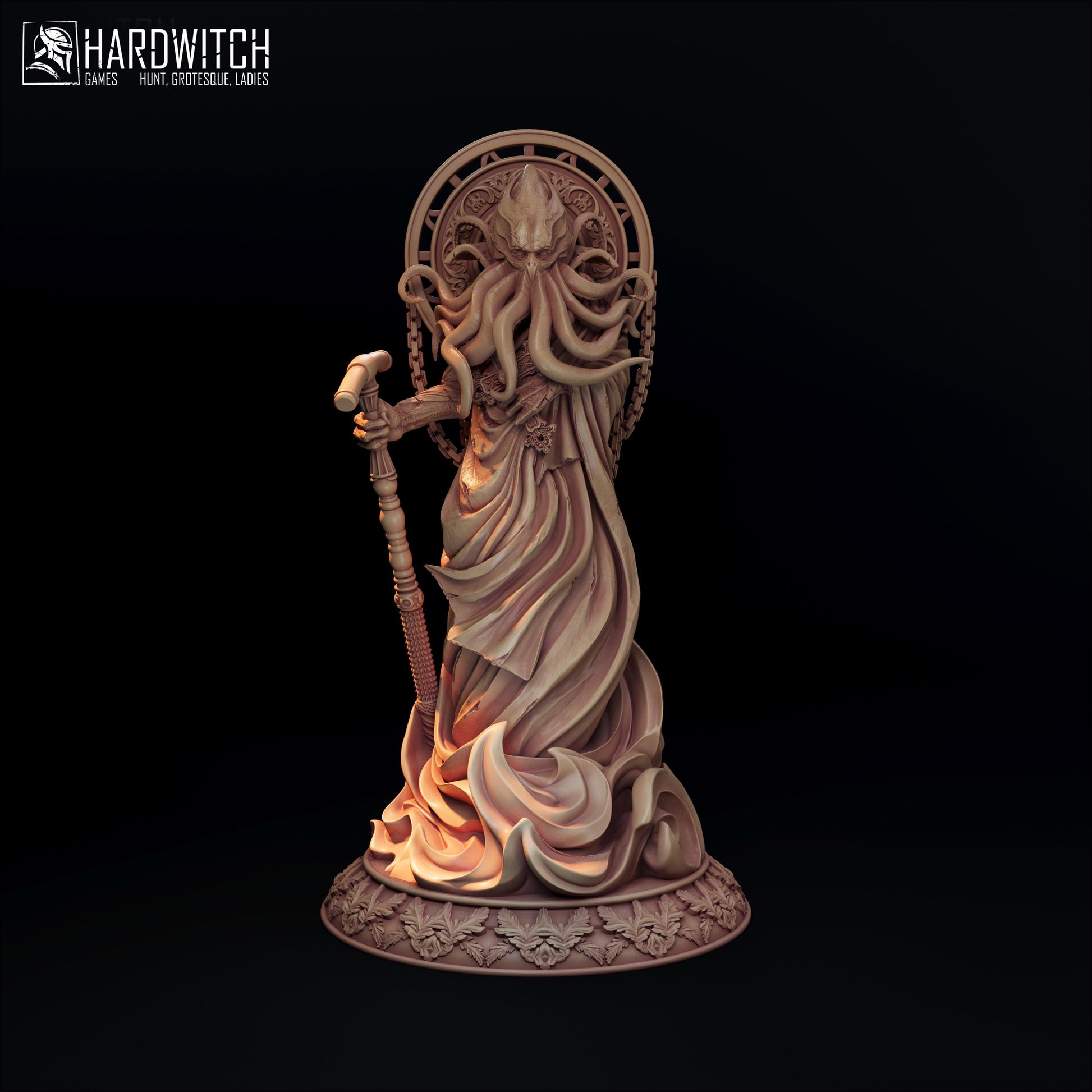 Holy Cthulhu Figure - 75mm / 120mm - Dendadeka - Collectible Resin Printed Statue for Painting & Display