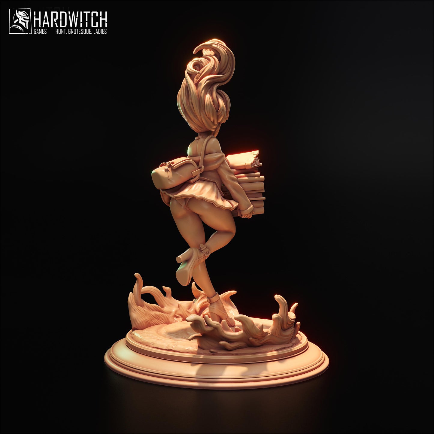 Apprentice Kamila Sarada Figure (w/NSFW Option) - 75mm / 120mm - HardWitch Games - Collectible Resin Printed Statue for Painting & Display