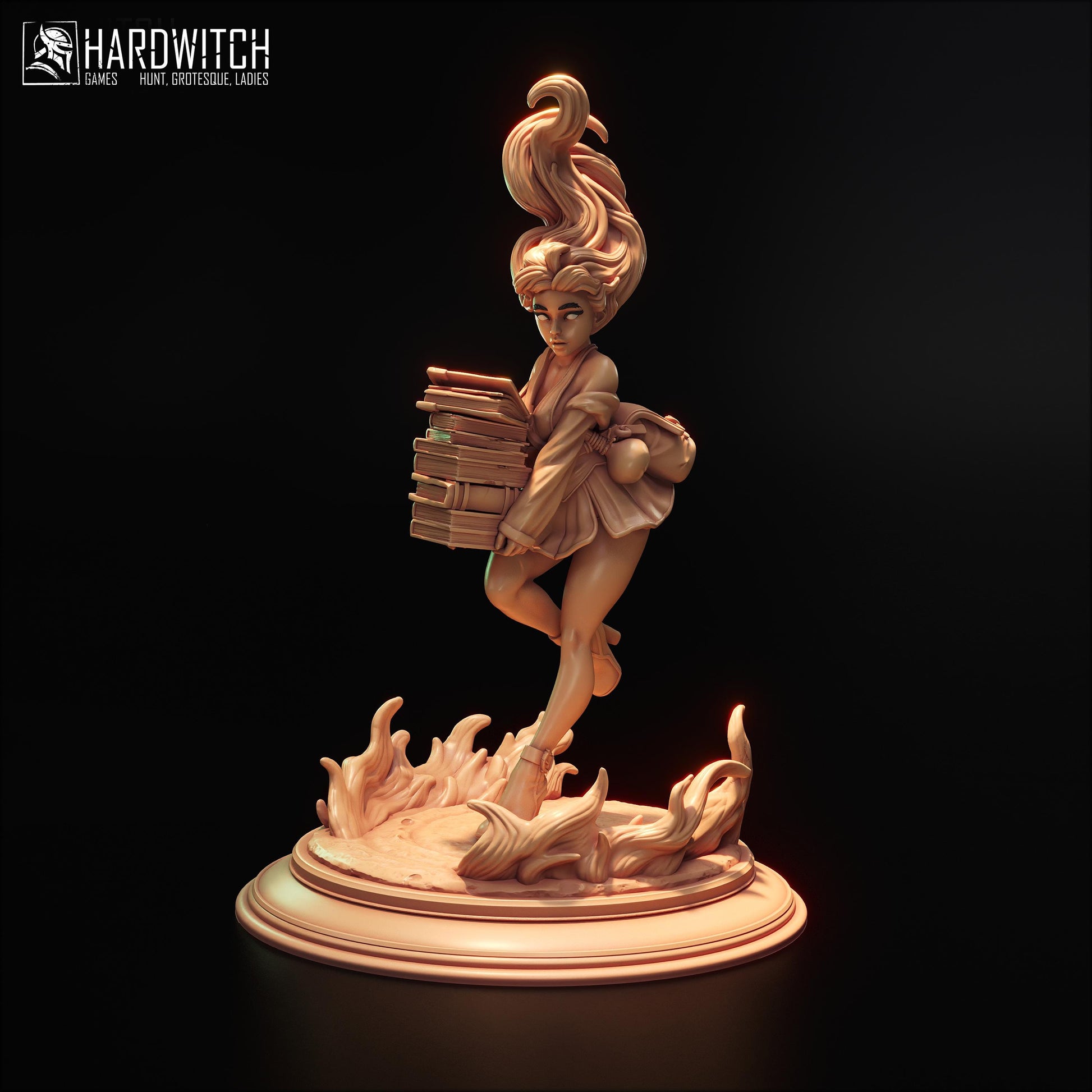 Apprentice Kamila Sarada Figure (w/NSFW Option) - 75mm / 120mm - HardWitch Games - Collectible Resin Printed Statue for Painting & Display