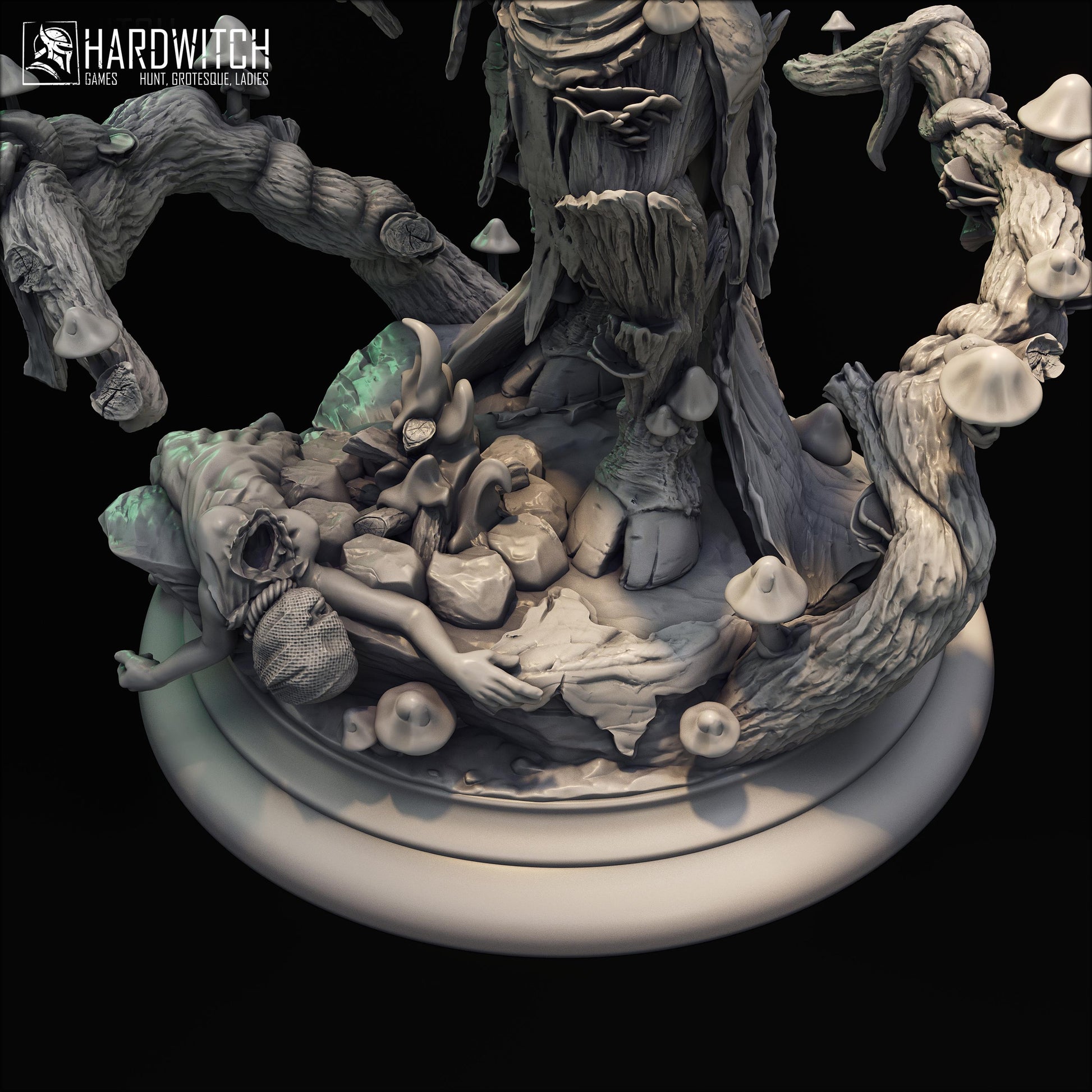 Kelun Mardum Miniature - 28mm / 32mm / 36mm - HardWitch Games - Resin Printed Figure for D&D, TTRPGs, and Board Games
