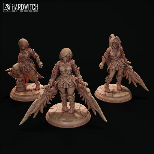 Seraphim Miniature Set - 28mm / 32mm / 36mm - HardWitch Games - Resin Printed Figure for D&D, TTRPGs, and Board Games