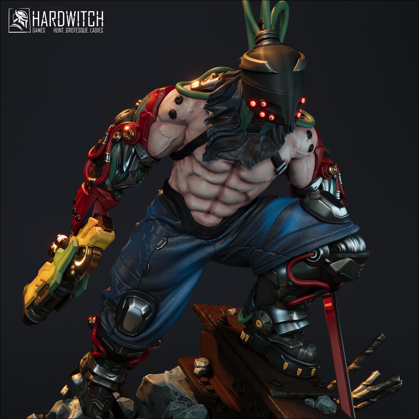 Nematon Miniature - 28mm / 32mm / 36mm - HardWitch Games - Resin Printed Figure for D&D, TTRPGs, and Board Games