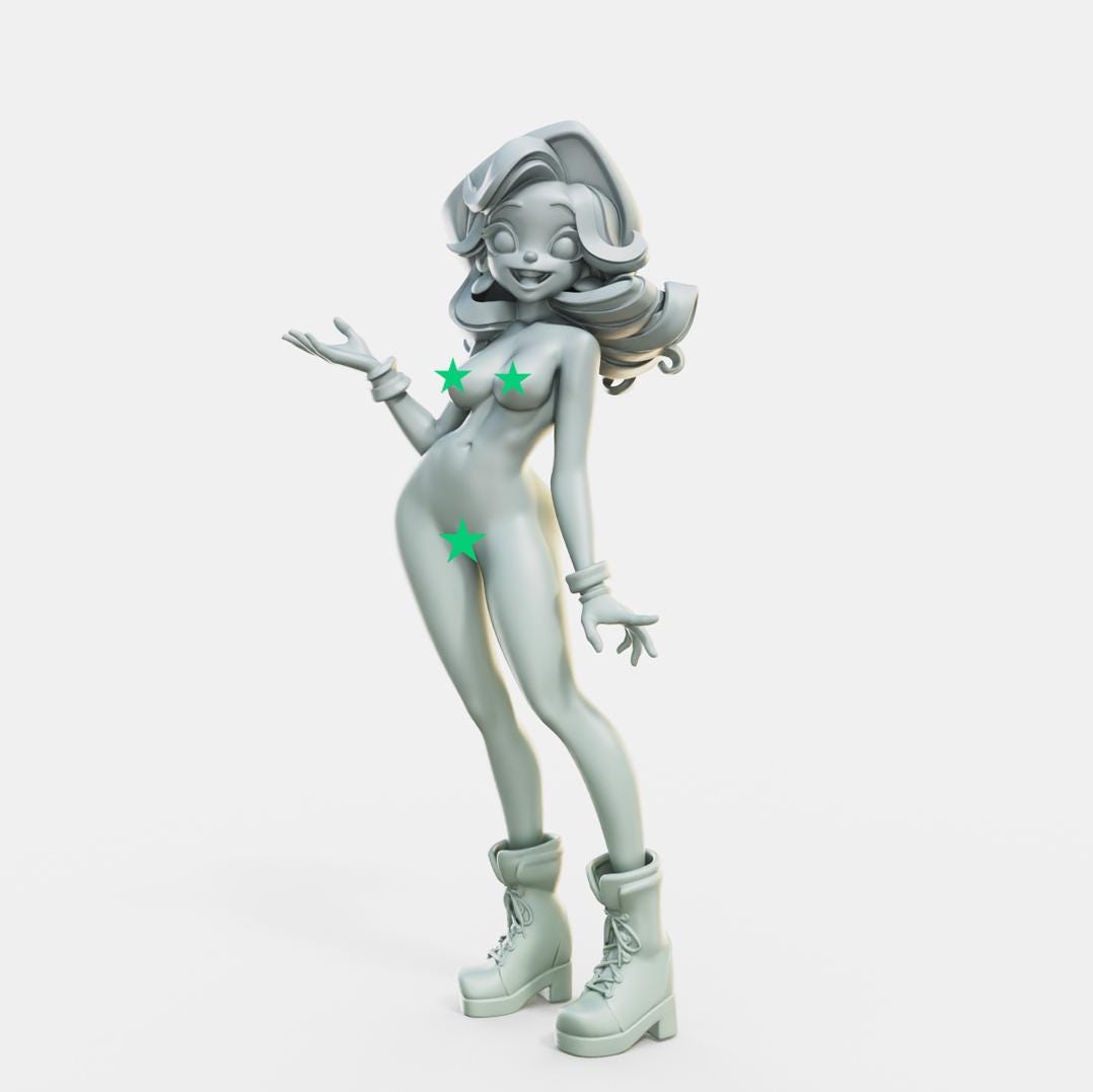 Muse Maiden Cerise Miniature (w/NSFW Option) - 28mm / 32mm / 36mm - Female Miniatures - Resin Printed Figure for Painting and Display