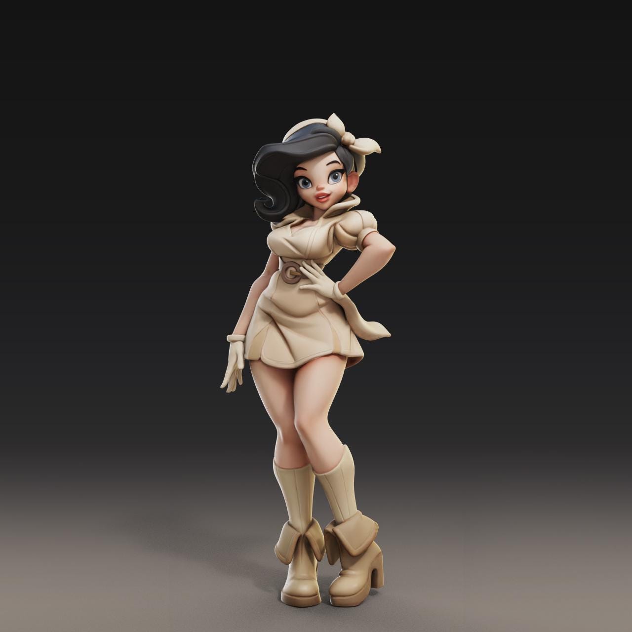 Muse Maiden Mila Miniature (w/NSFW Option) - 28mm / 32mm / 36mm - Female Miniatures - Resin Printed Figure for Painting and Display