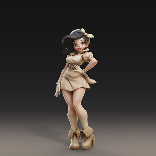 Muse Maiden Mila Miniature (w/NSFW Option) - 28mm / 32mm / 36mm - Female Miniatures - Resin Printed Figure for Painting and Display