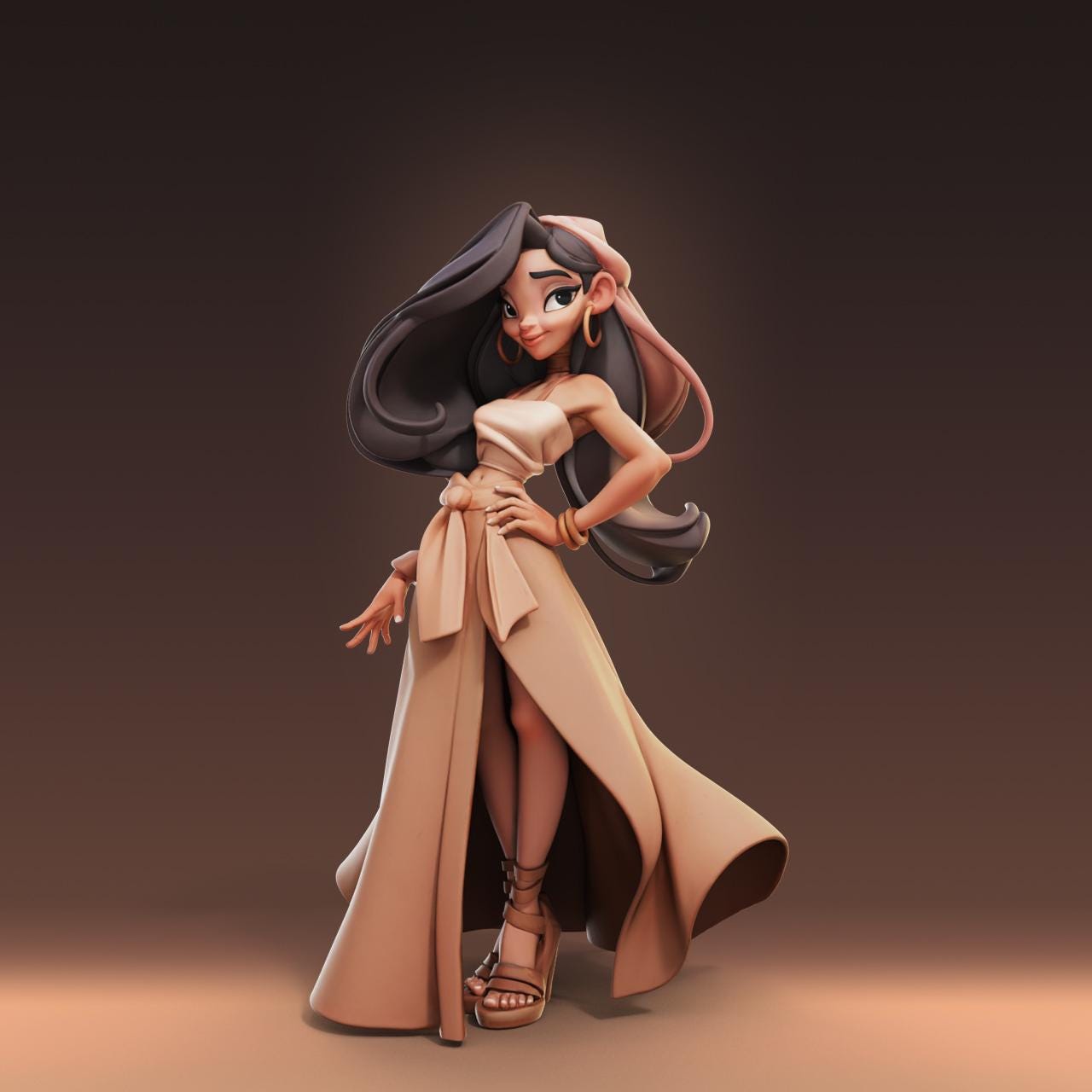 Muse Maiden Amira Miniature (w/NSFW Option) - 28mm / 32mm / 36mm - Female Miniatures - Resin Printed Figure for Painting and Display