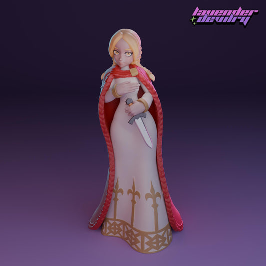 Holy Princess Miniature - 28mm / 32mm / 36mm / 75mm - Lavender Devilry - Resin Printed Figure for D&D, TTRPGs and Board Games
