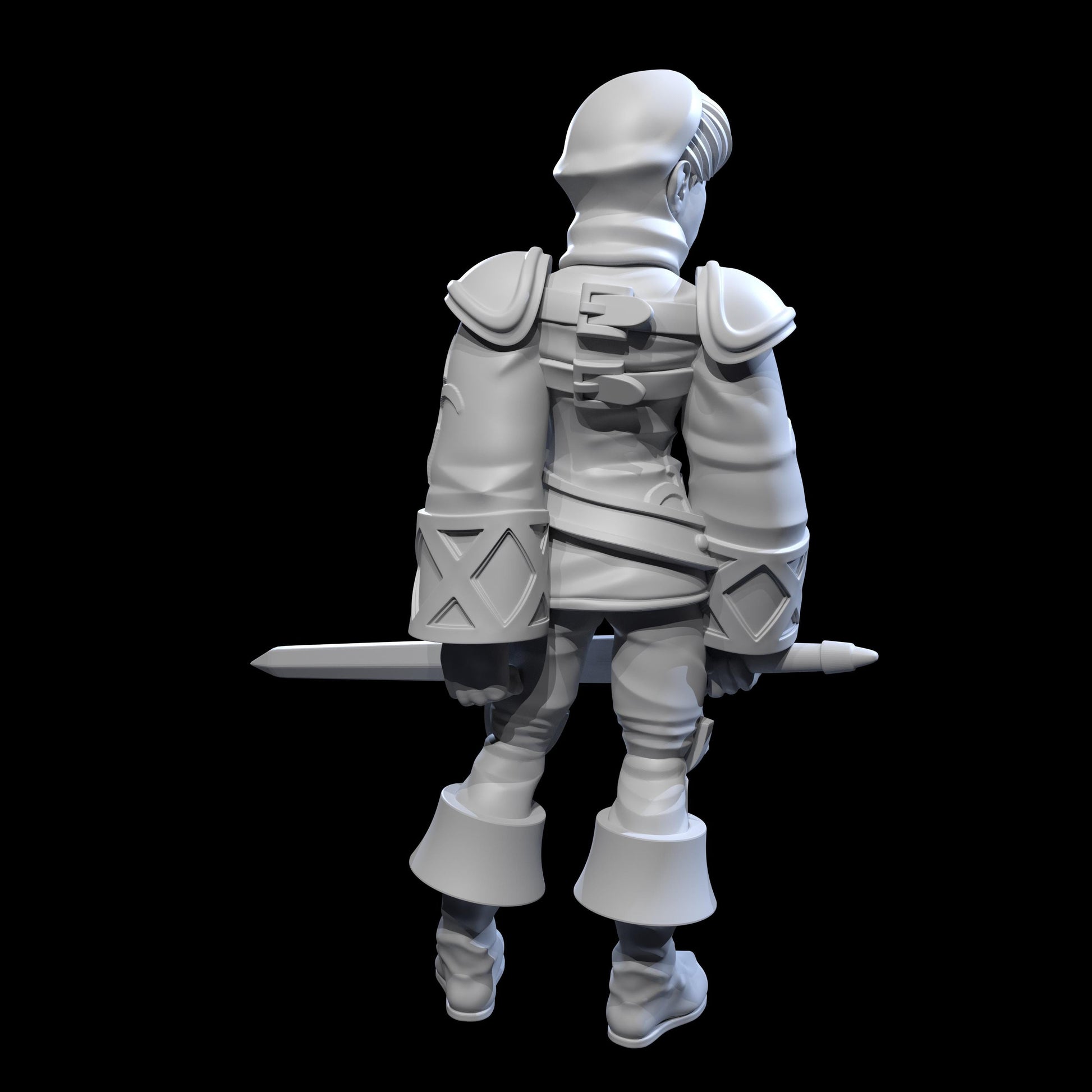 Male Squire Miniature - 28mm / 32mm / 36mm - Ethan Savage Studios - Resin Printed Figure for D&D, TTRPGs, and Board Games