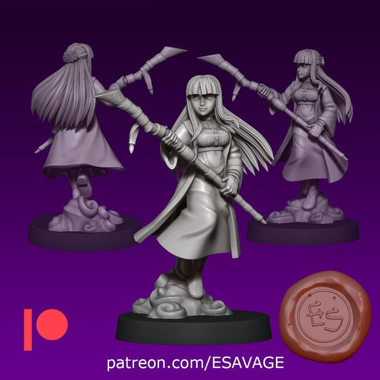Apprentice Mage Miniature - 28mm / 32mm / 36mm / 75mm - Ethan Savage Studios - Resin Printed Figure for D&D, TTRPGs, and Board Games
