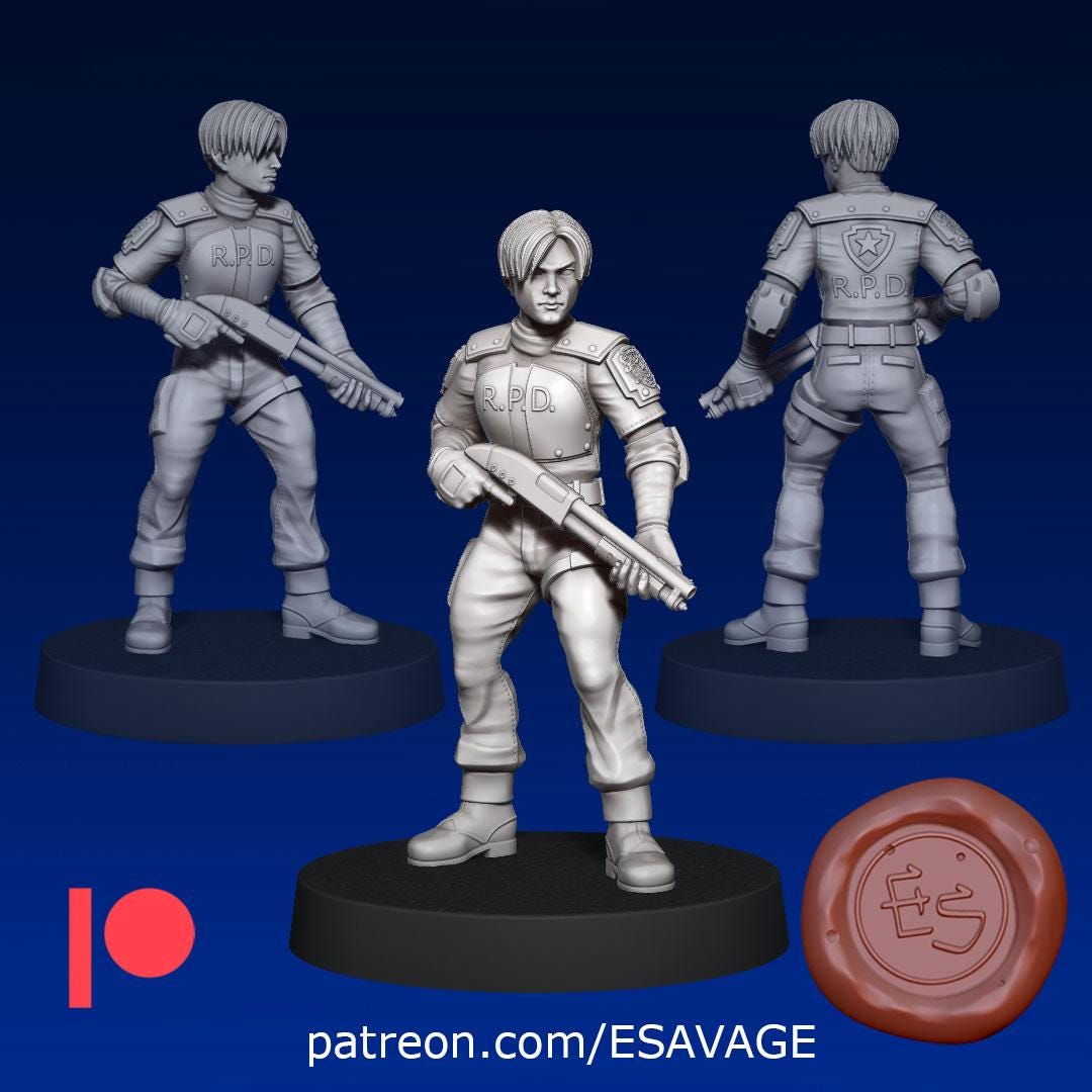Rookie Officer - 28mm / 32mm / 36mm - Ethan Savage Studios - Resin Printed Figure for D&D, TTRPGs, and Board Games