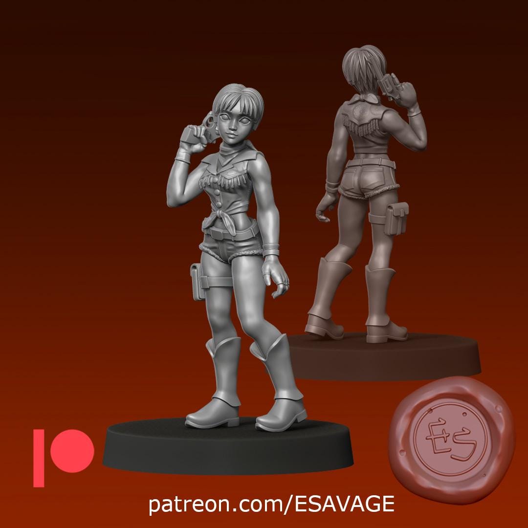 Rookie Medic Miniature (2 Variations) - 28mm / 32mm / 36mm - Ethan Savage Studios - Resin Printed Figure for D&D, TTRPGs, and Board Games