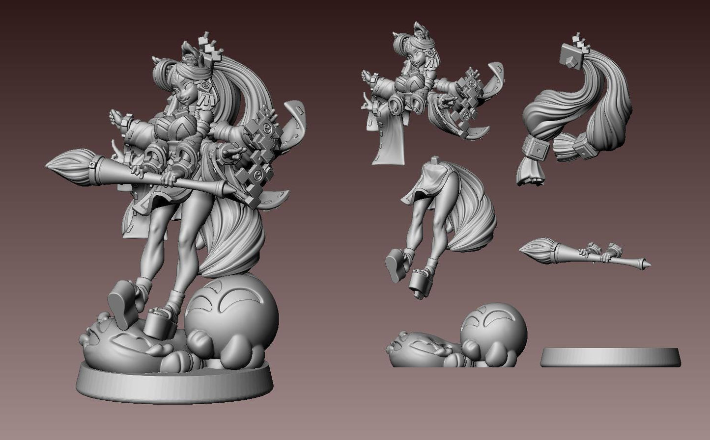 Multiclass Dice Clan Miniature (7 Variations) - 28mm / 32mm / 36mm / 75mm - LPOMC - Resin Printed Figure for D&D, TTRPGs, and Board Games