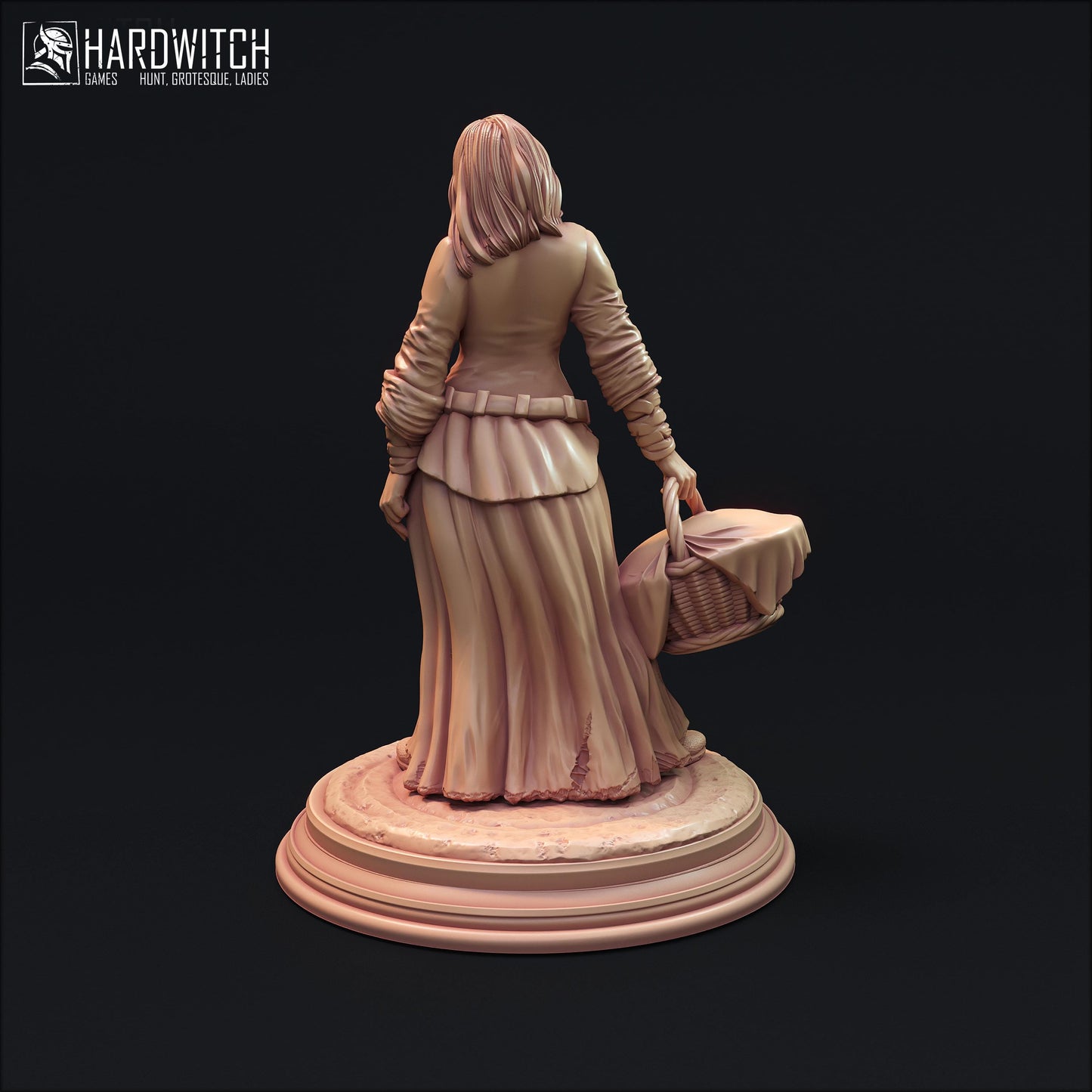 Villager Alice Miniature - 28mm / 32mm / 36mm / 75mm - HardWitch Games - Resin Printed Figure for D&D, TTRPGs, and Board Games