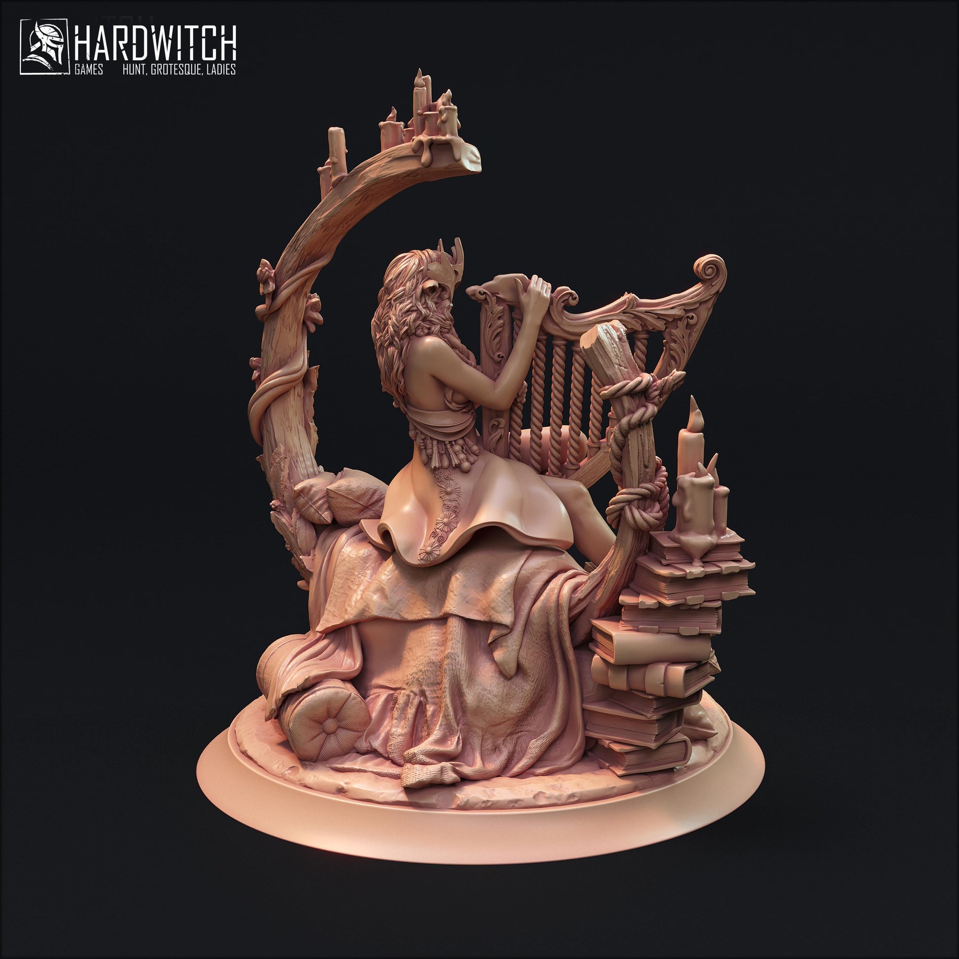 Almanil Aldar Miniature (w/NSFW Option) - 28mm / 32mm / 36mm / 75mm -HardWitch Games- Resin Printed Figure for D&D, TTRPGs, and Board Games