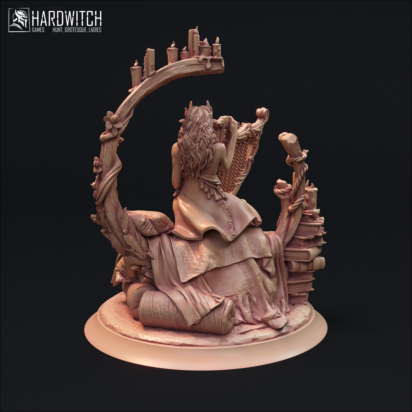 Almanil Aldar Miniature (w/NSFW Option) - 28mm / 32mm / 36mm / 75mm -HardWitch Games- Resin Printed Figure for D&D, TTRPGs, and Board Games