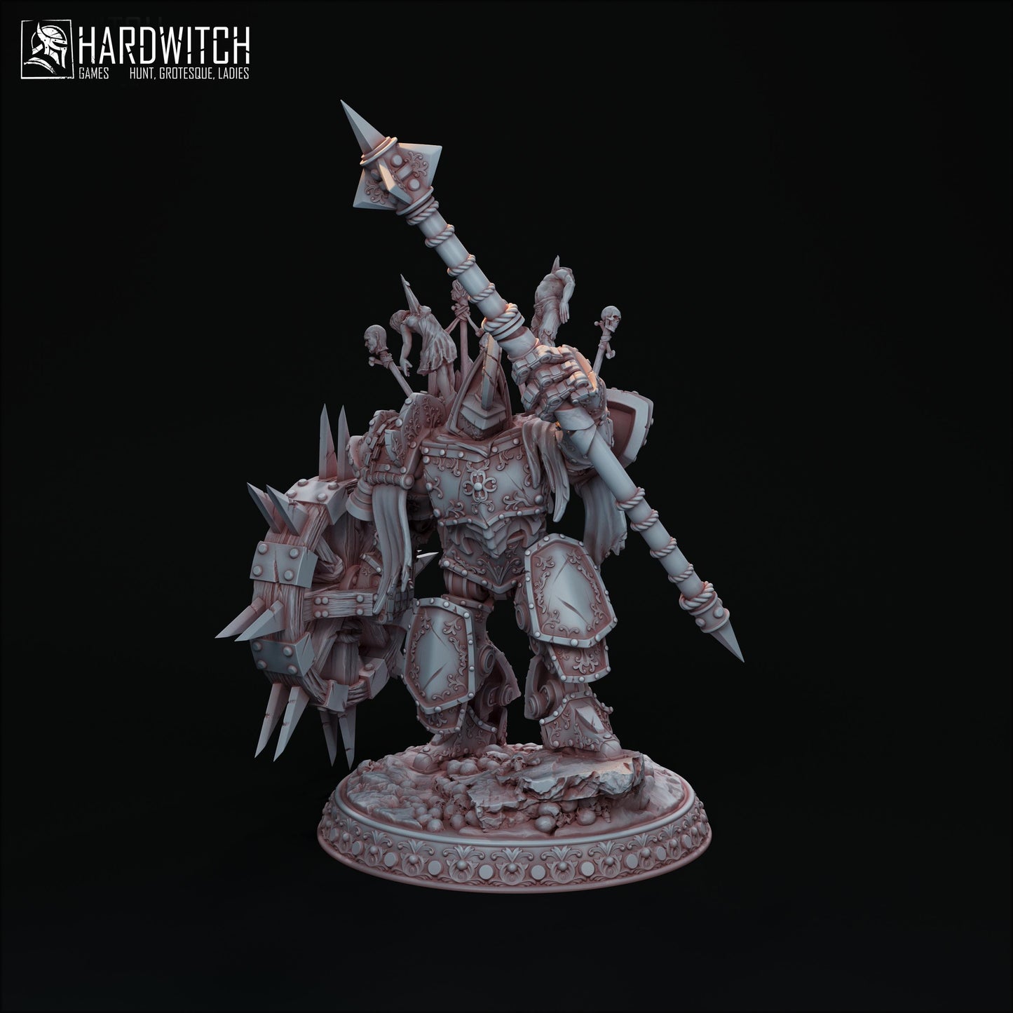 Anchorite Miniature - 28mm / 32mm / 36mm - HardWitch Games - Resin Printed Figure for D&D, TTRPGs, and Board Games