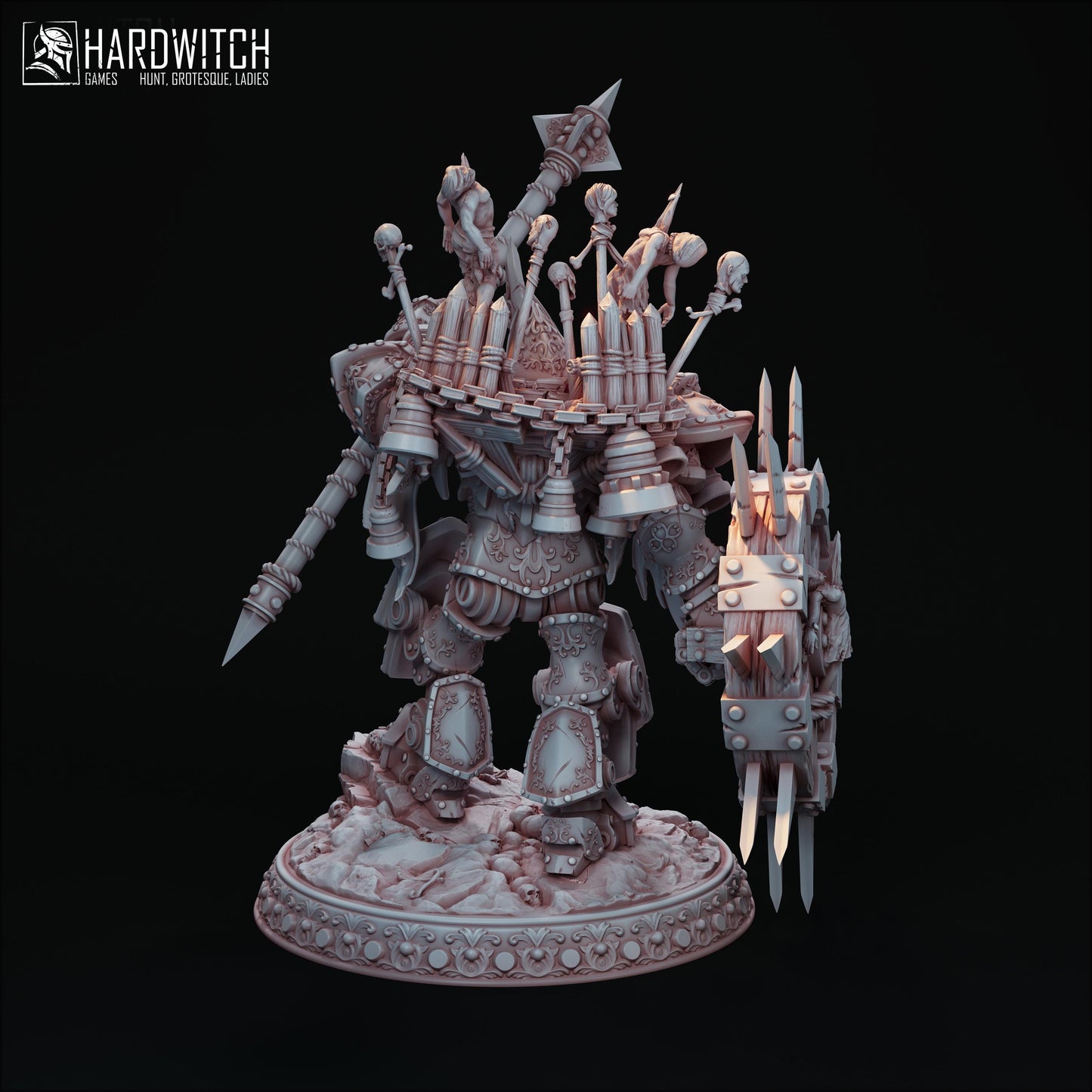 Anchorite Miniature - 28mm / 32mm / 36mm - HardWitch Games - Resin Printed Figure for D&D, TTRPGs, and Board Games
