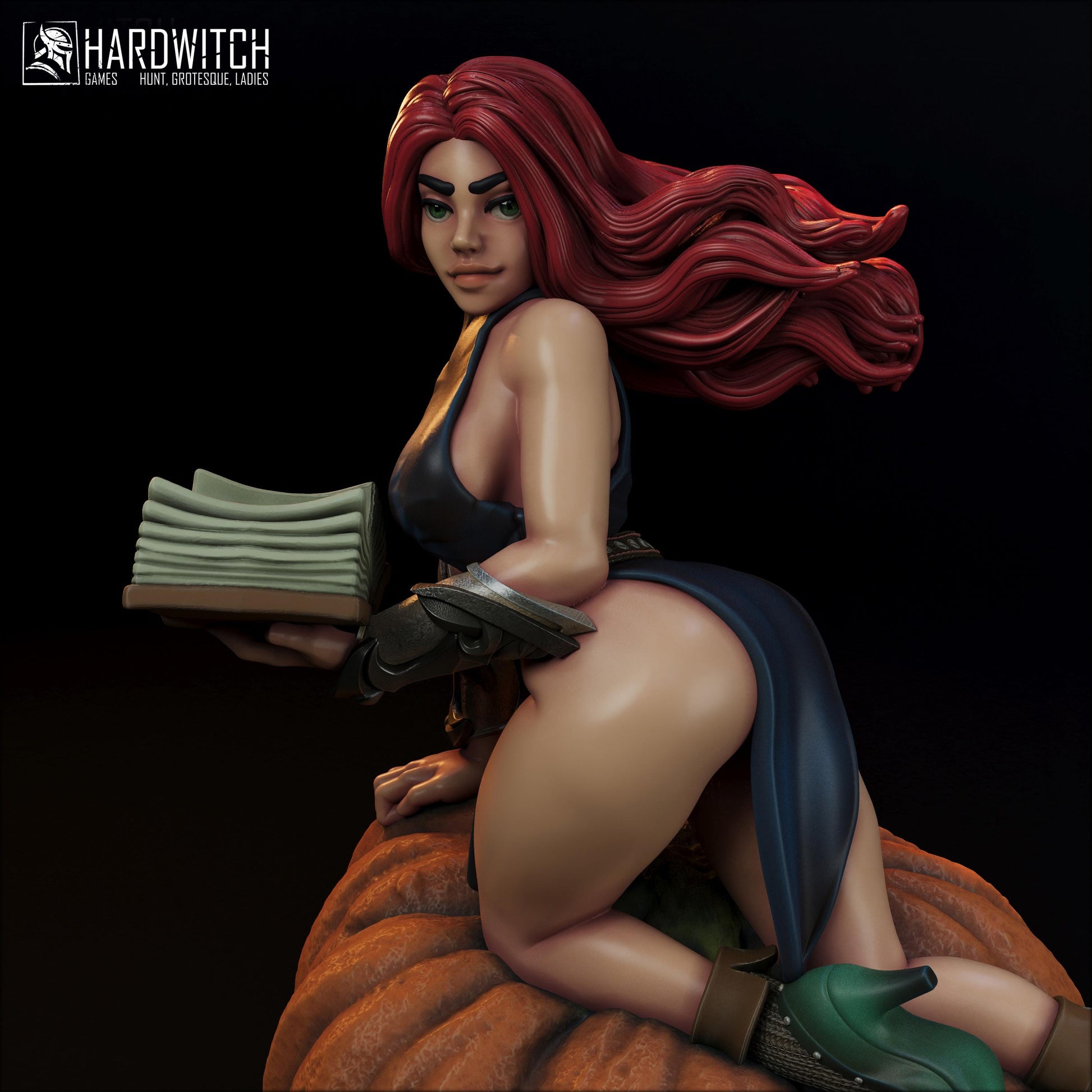 Boretta Tores Miniature (w/NSFW Option) - 75mm / 120mm - HardWitch Games - Collectible Resin Printed Statue for Painting & Display