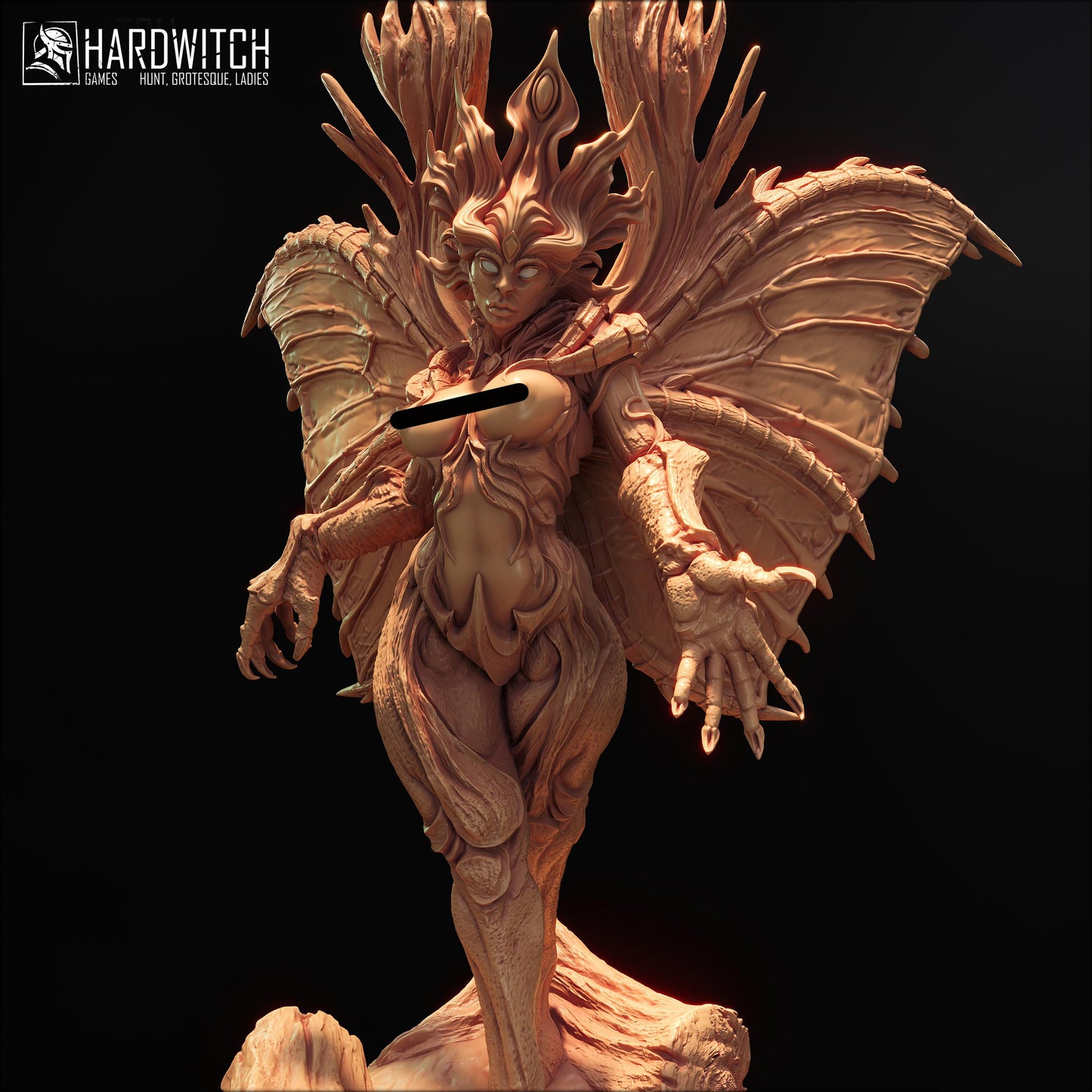 Grettie Mother Miniature (w/NSFW Option) - 28mm / 32mm / 36mm - HardWitch Games - Resin Printed Figure for D&D, TTRPGs, and Board Games
