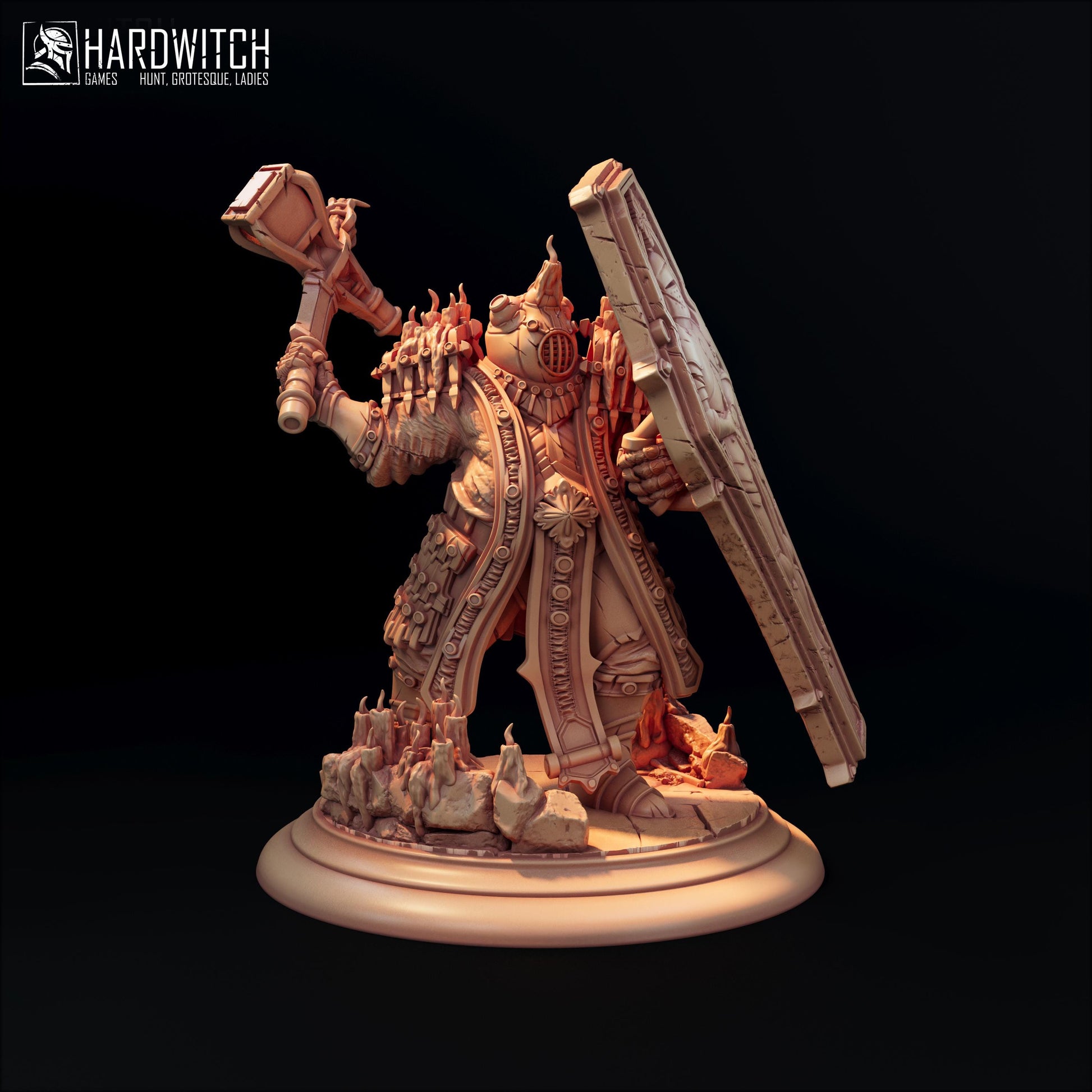 Heavy Mechanized Vanguard Miniature - 50mm - HardWitch Games - Resin Printed Figure for D&D, TTRPGs, and Board Games