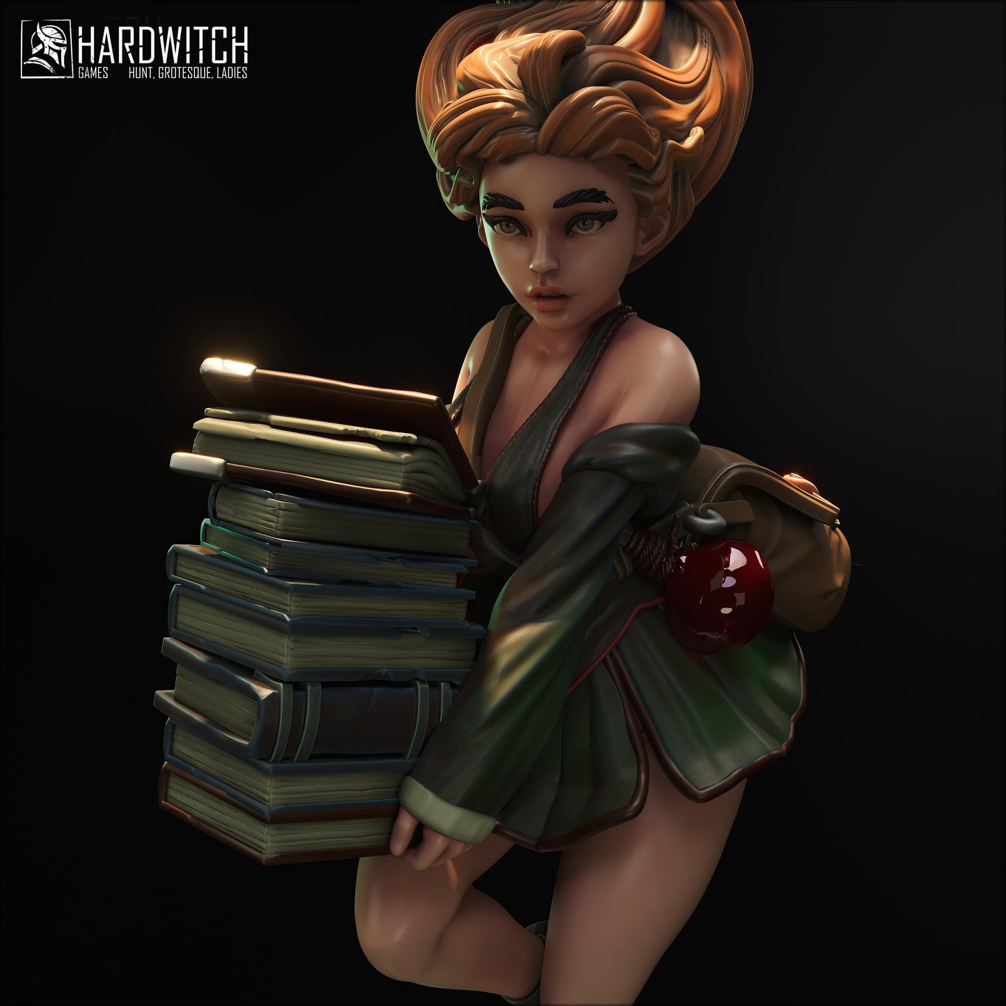 Apprentice Kamila Sarada Figure (w/NSFW Option) - 75mm / 120mm - HardWitch Games - Collectible Resin Printed Statue for Painting & Display