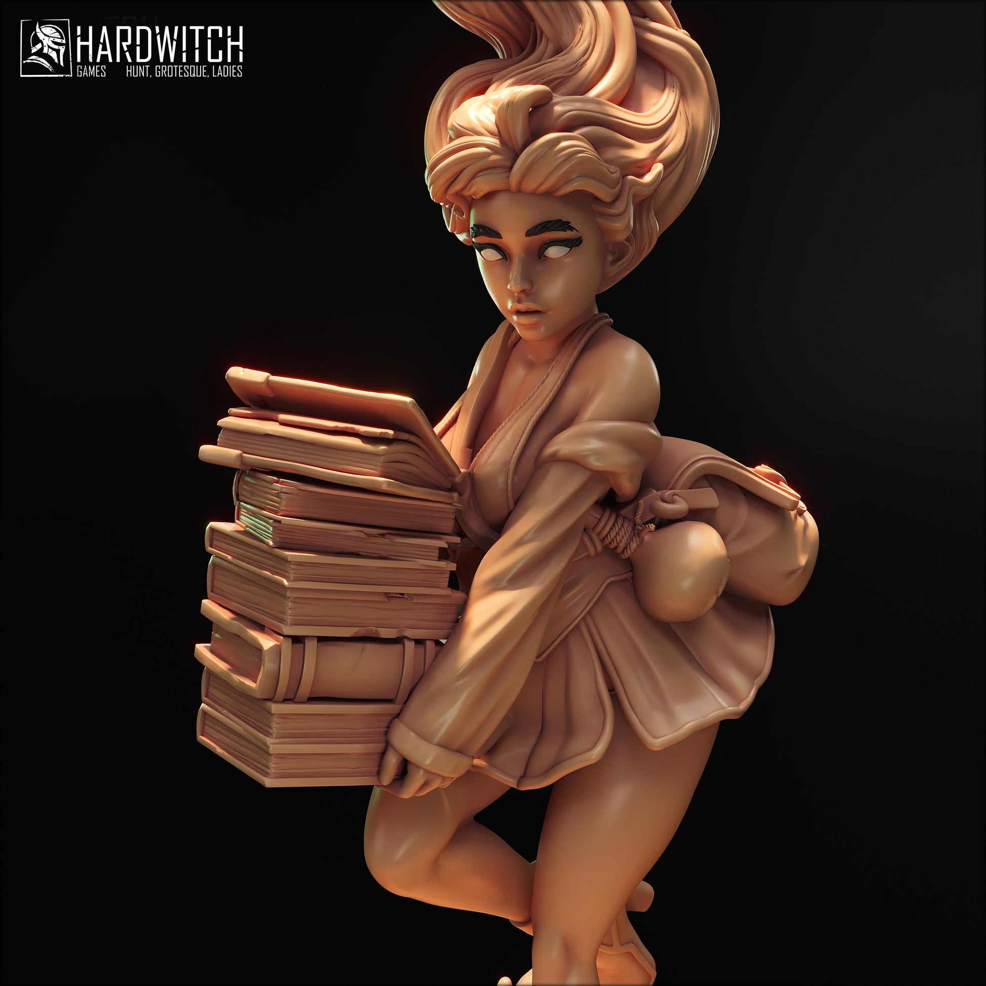 Apprentice Kamila Sarada Figure (w/NSFW Option) - 75mm / 120mm - HardWitch Games - Collectible Resin Printed Statue for Painting & Display