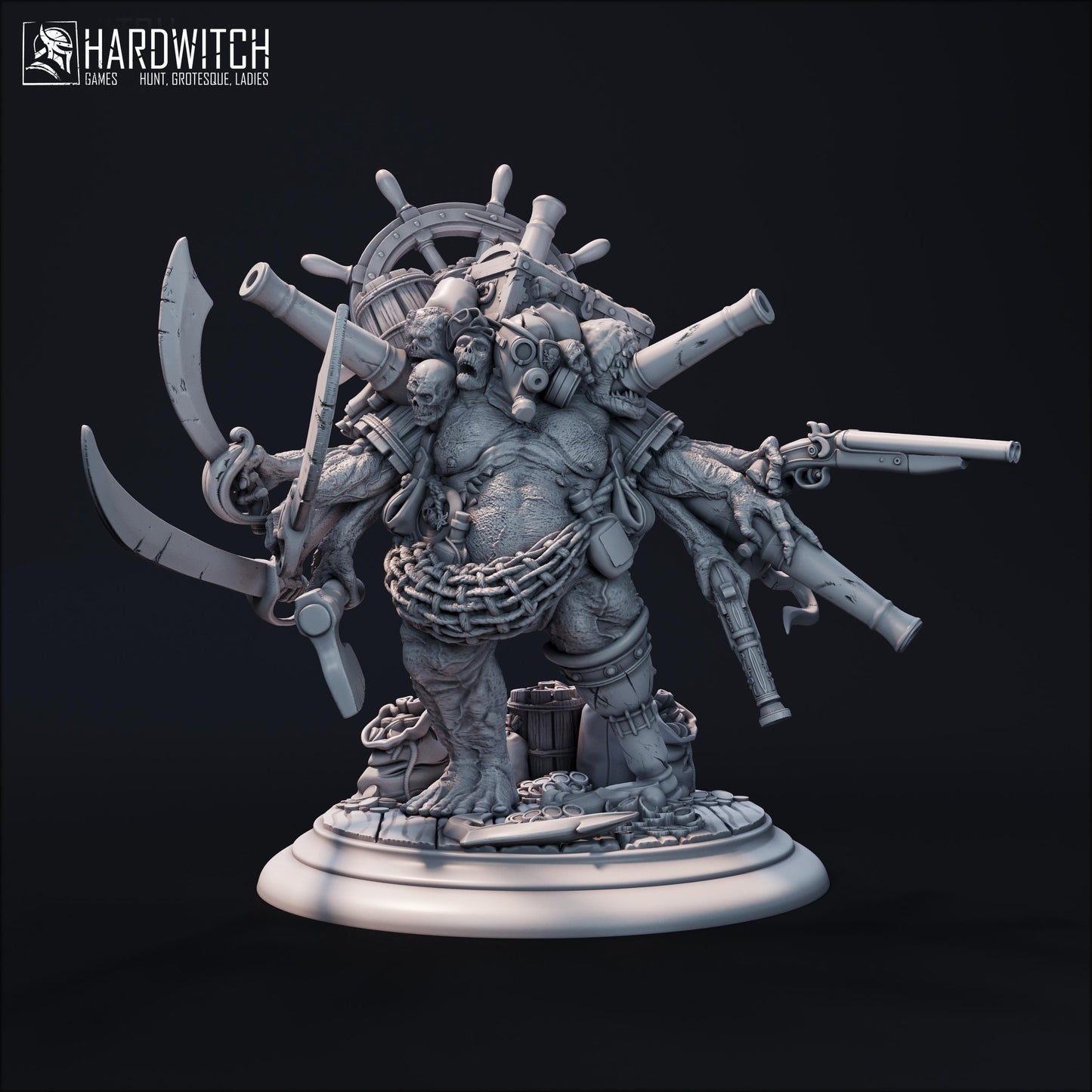 Amalgam Miniature - 28mm / 32mm / 36mm - HardWitch Games - Resin Printed Figure for D&D, TTRPGs, and Board Games
