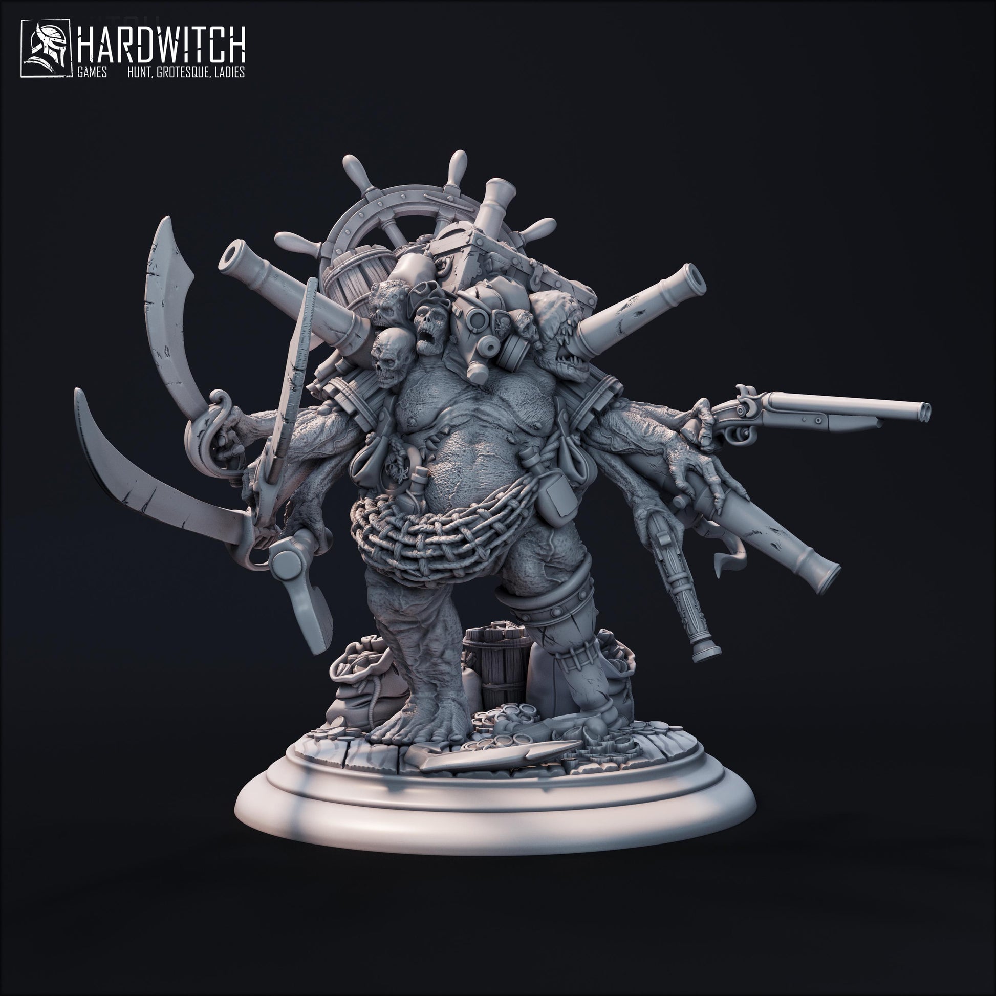 Amalgam Miniature - 28mm / 32mm / 36mm - HardWitch Games - Resin Printed Figure for D&D, TTRPGs, and Board Games