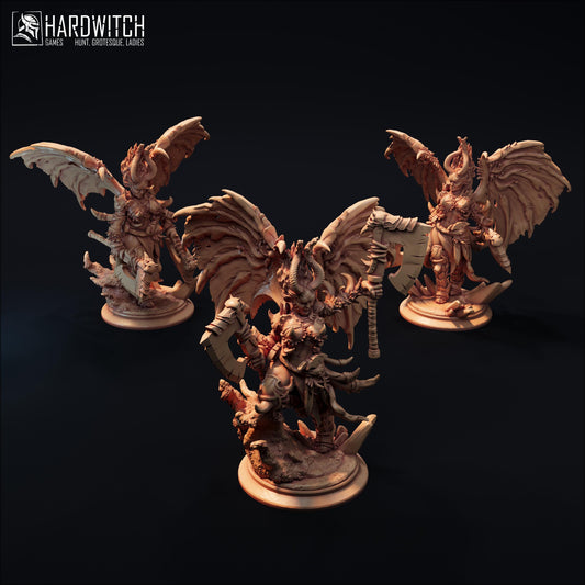Archdevil Miniature (3 Variations) - 28mm / 32mm / 36mm / 75mm - HardWitch Games - Resin Printed Figure for D&D, TTRPGs, and Board Games