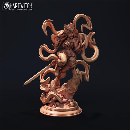 Vampiress Terrona Empada Miniature - 28mm / 32mm / 36mm / 75mm - HardWitch Games - Resin Printed Figure for D&D, TTRPGs, and Board Games