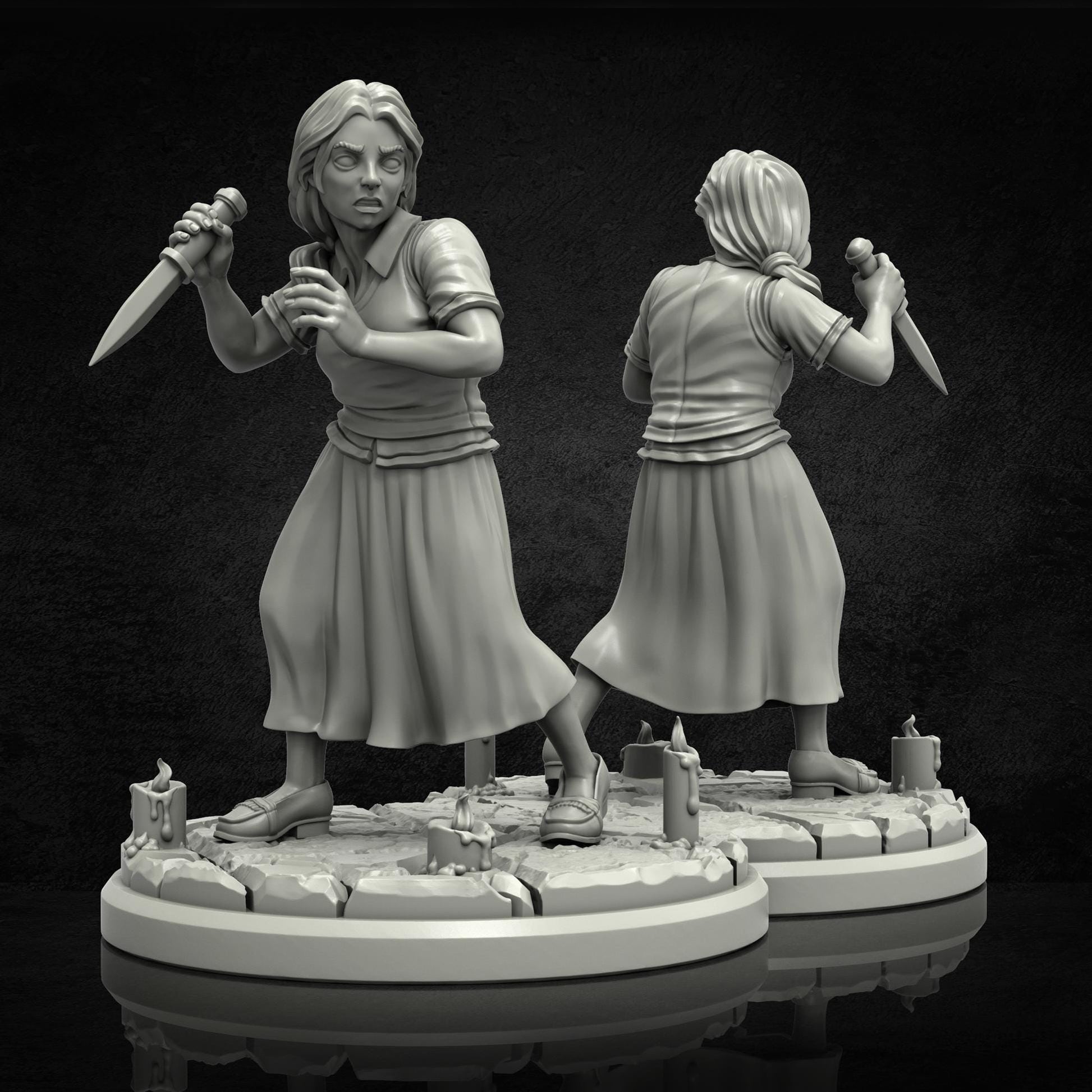 Arcane Initiate Miniature - 28mm / 32mm / 36mm - Adaevy Creations - Resin Printed Figure for Arkham Horror and Lovecraftian TTRPGs