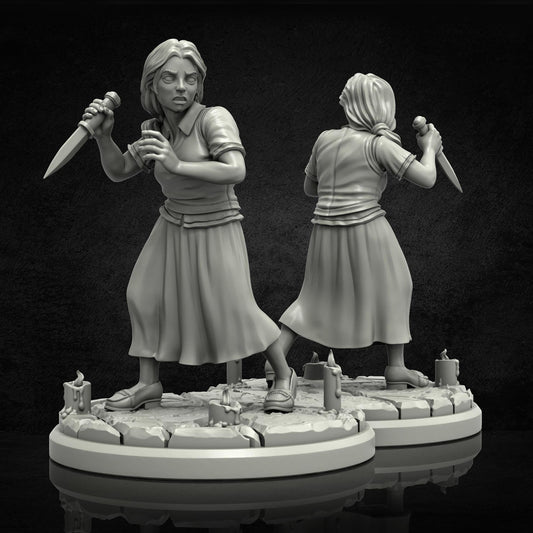Arcane Initiate Miniature - 28mm / 32mm / 36mm - Adaevy Creations - Resin Printed Figure for Arkham Horror and Lovecraftian TTRPGs