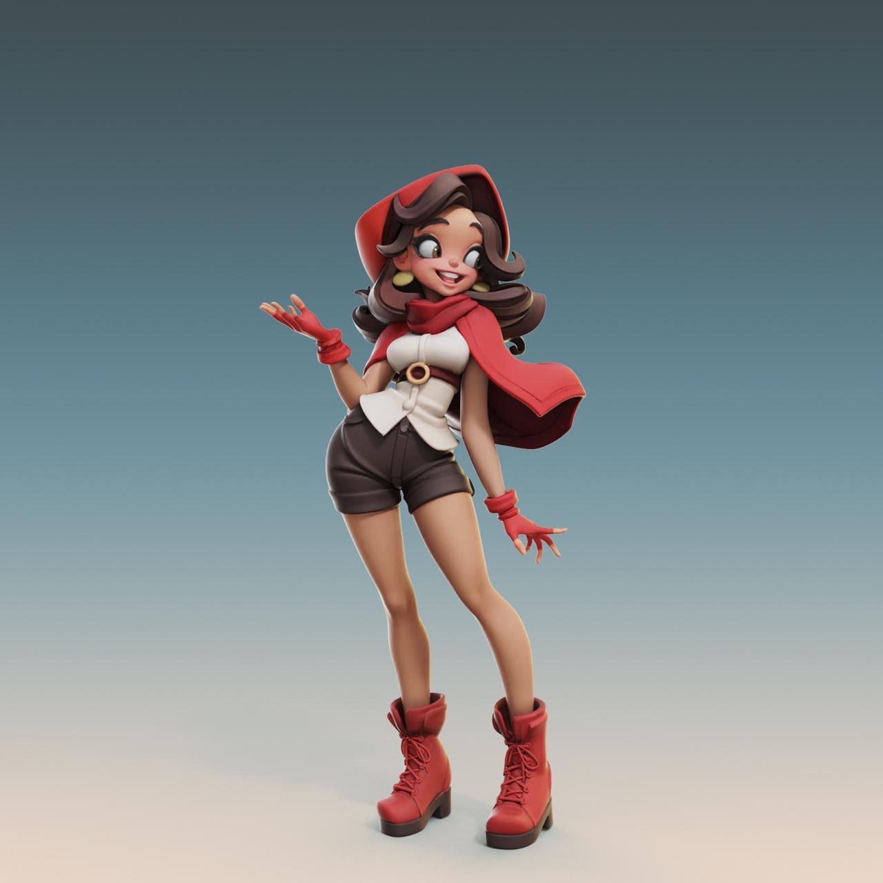 Muse Maiden Cerise Miniature (w/NSFW Option) - 28mm / 32mm / 36mm - Female Miniatures - Resin Printed Figure for Painting and Display