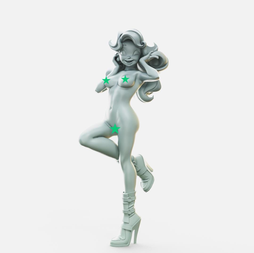 Muse Maiden Iselle Miniature (w/NSFW Option) - 28mm / 32mm / 36mm - Female Miniatures - Resin Printed Figure for Painting and Display
