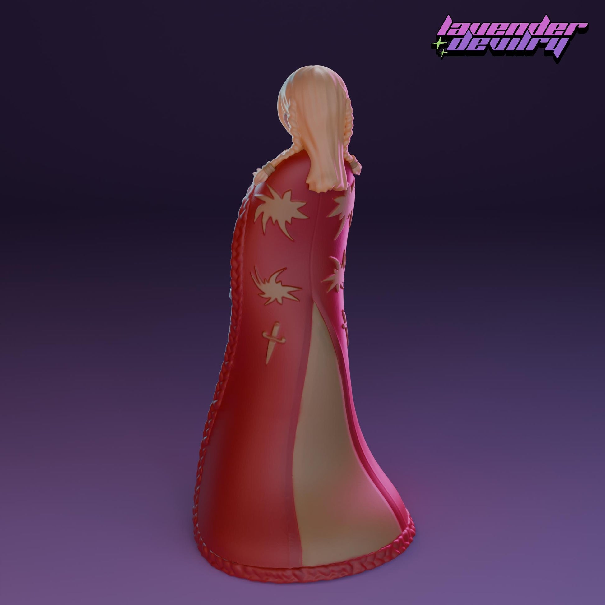 Holy Princess Miniature - 28mm / 32mm / 36mm / 75mm - Lavender Devilry - Resin Printed Figure for D&D, TTRPGs and Board Games