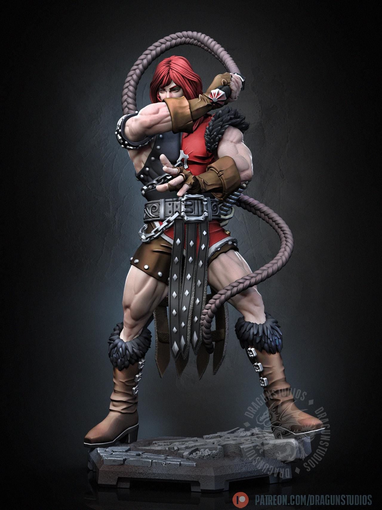 Vampire Killer II - 28mm / 32mm / 36mm / 100mm - DraGun Studios - Resin Printed Figurine for D&D, TTRPGs, and Board Games
