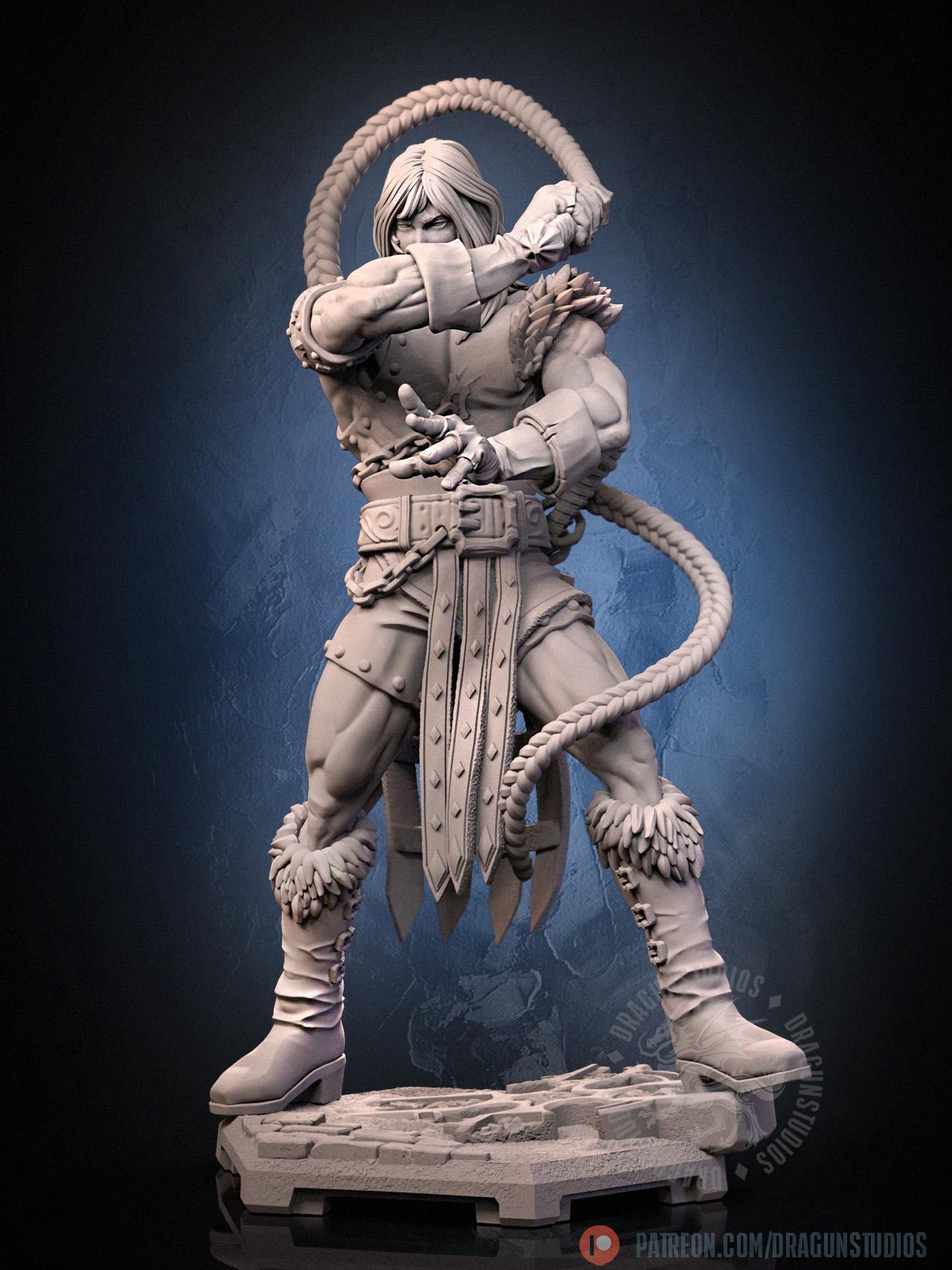 Vampire Killer II - 28mm / 32mm / 36mm / 100mm - DraGun Studios - Resin Printed Figurine for D&D, TTRPGs, and Board Games