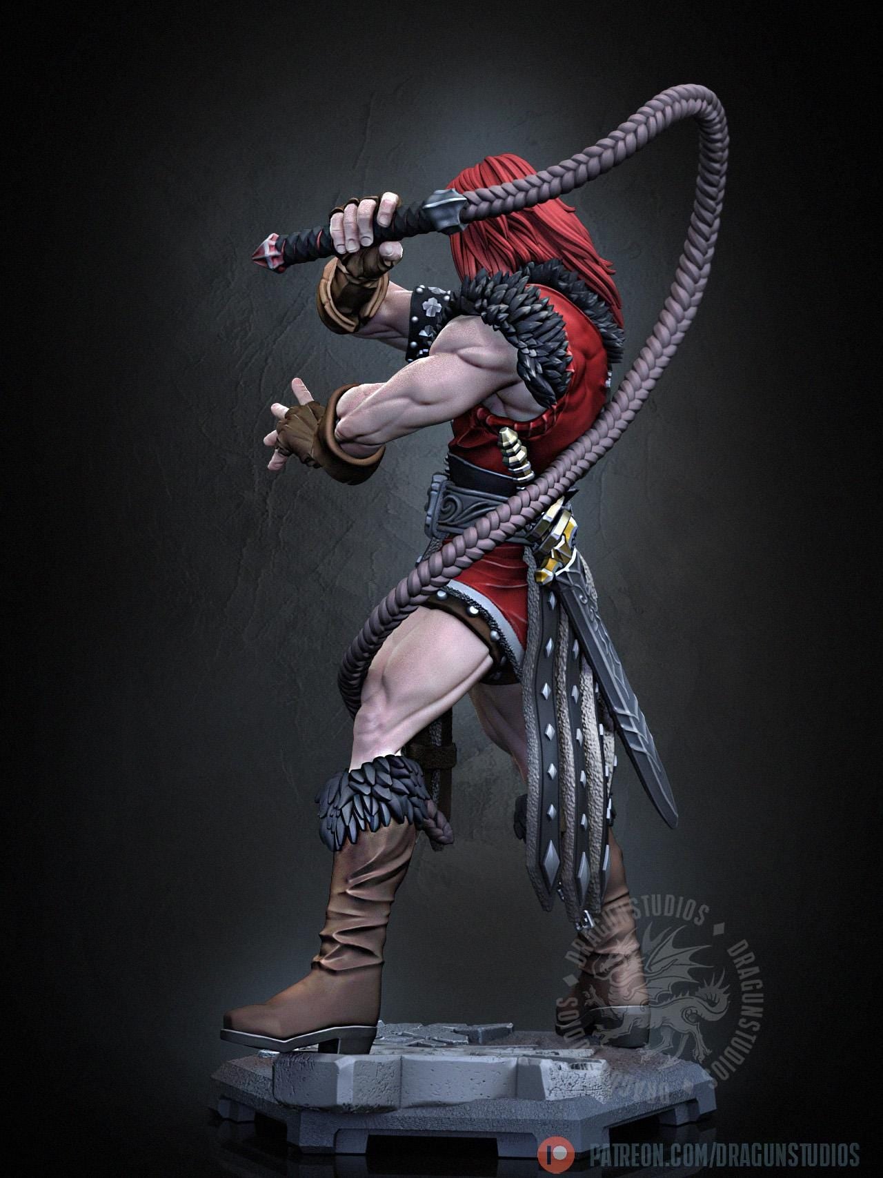 Vampire Killer II - 28mm / 32mm / 36mm / 100mm - DraGun Studios - Resin Printed Figurine for D&D, TTRPGs, and Board Games