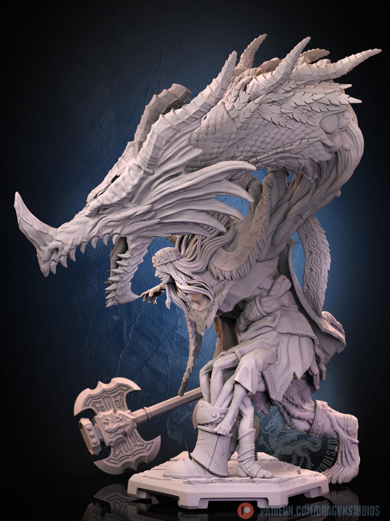Godrick Miniature - 64mm / 127mm - DraGun Studios - Resin Printed Figurine for D&D, TTRPGs, and Board Games