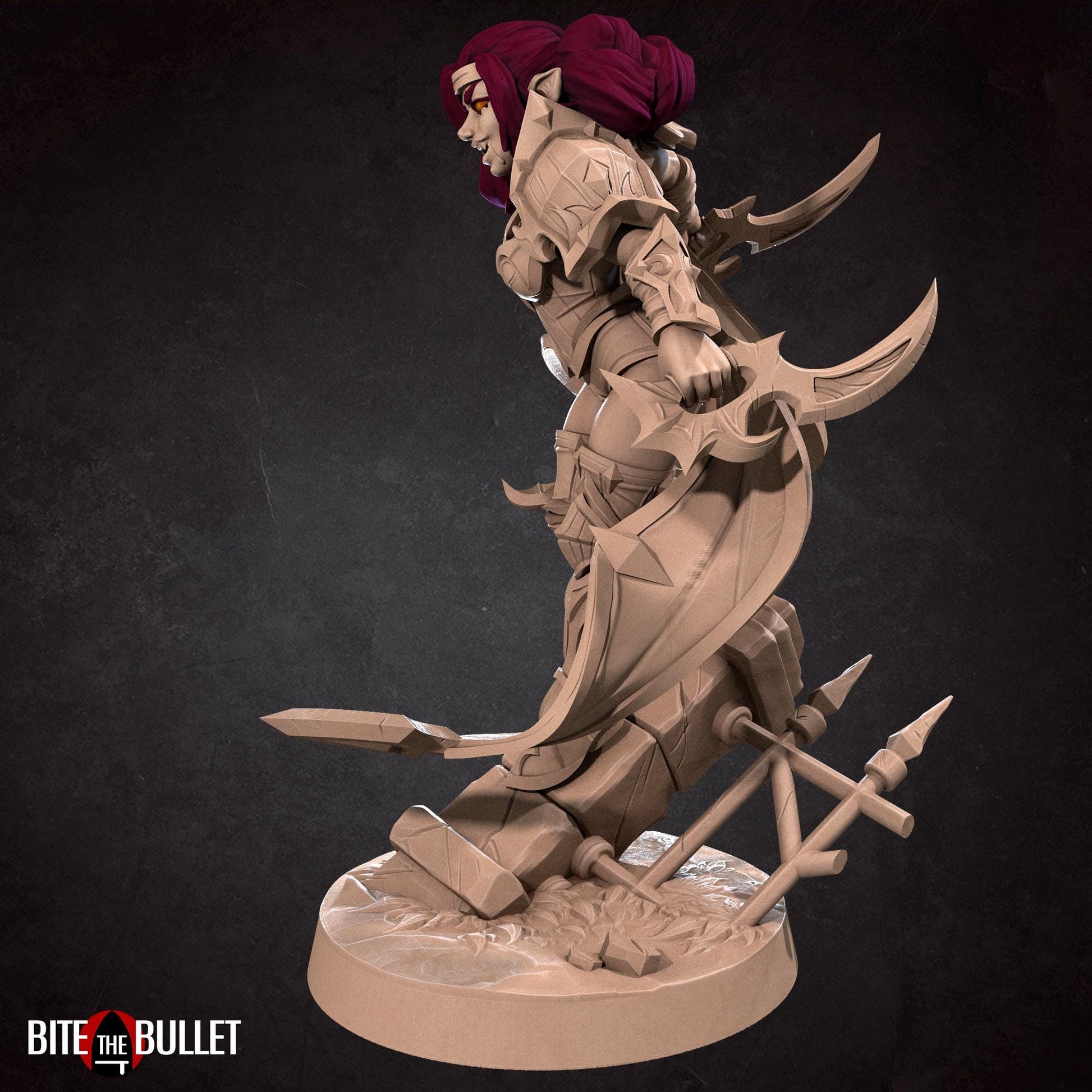 Vampire Rogue Miniature (2 Variations) - 28mm / 32mm / 36mm - Bite the Bullet - Resin Printed Figure for D&D, TTRPGs, and Board Games