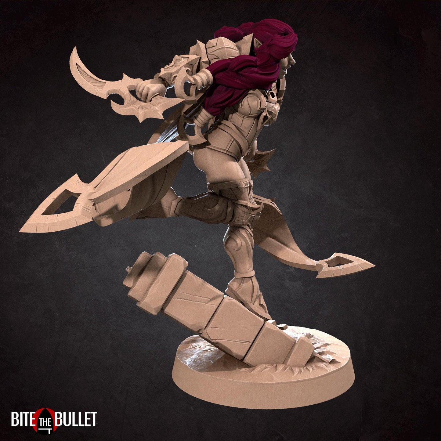 Vampire Rogue Miniature (2 Variations) - 28mm / 32mm / 36mm - Bite the Bullet - Resin Printed Figure for D&D, TTRPGs, and Board Games