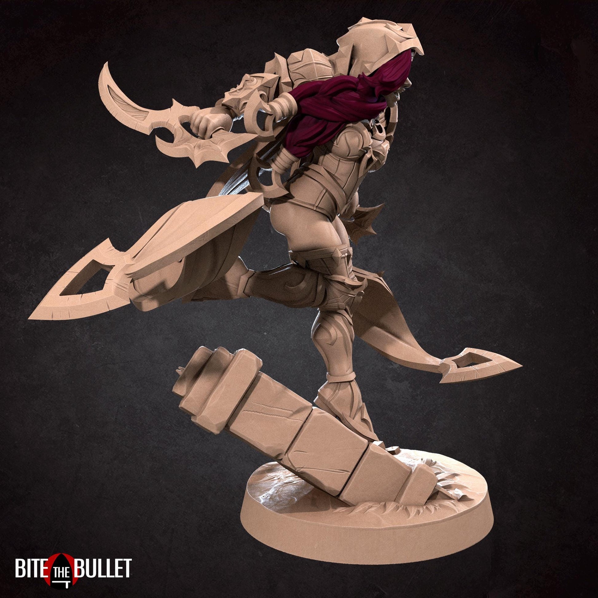 Vampire Rogue Miniature (2 Variations) - 28mm / 32mm / 36mm - Bite the Bullet - Resin Printed Figure for D&D, TTRPGs, and Board Games