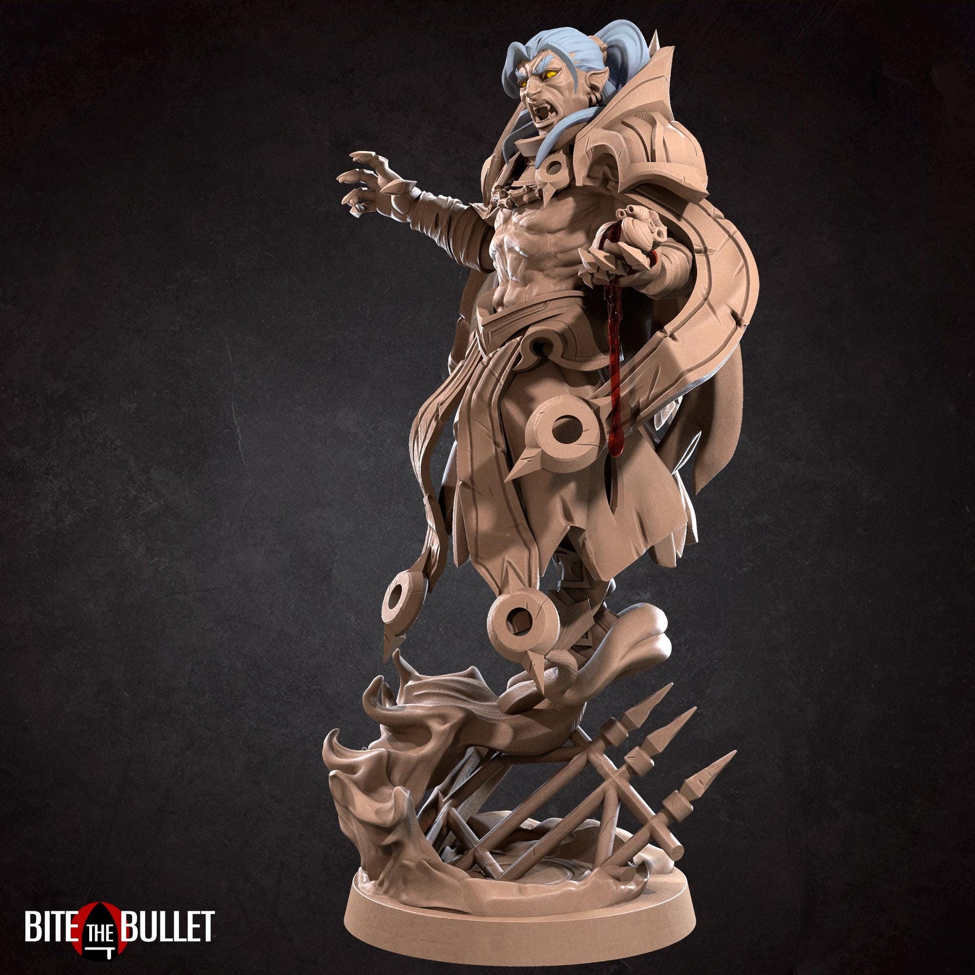 Vampire Warlock Miniature - 28mm / 32mm / 36mm - Bite the Bullet - Resin Printed Figure for D&D, TTRPGs, and Board Games