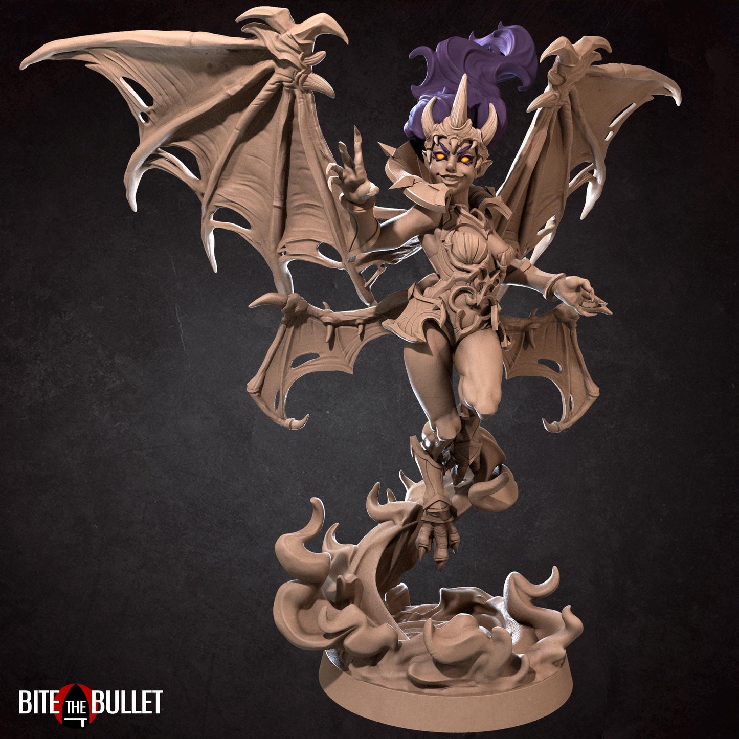 Vampire Hero Jezbeth Miniature - 28mm / 32mm / 36mm - Bite the Bullet - Resin Printed Figure for D&D, TTRPGs, and Board Games