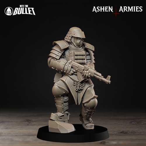 Holy Shogunate Combat Engineer Miniature - 28mm / 32mm / 36mm - Bite the Bullet - Resin Printed Figure for D&D, TTRPGs, and Wargaming