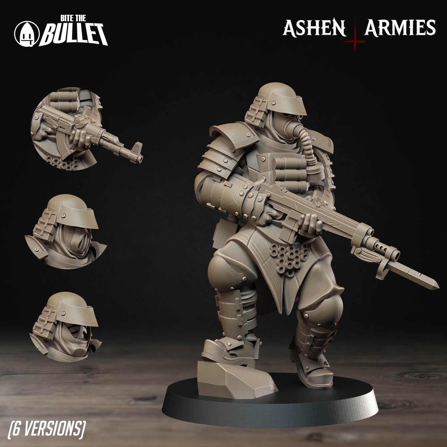 Holy Shogunate Combat Engineer Miniature - 28mm / 32mm / 36mm - Bite the Bullet - Resin Printed Figure for D&D, TTRPGs, and Wargaming