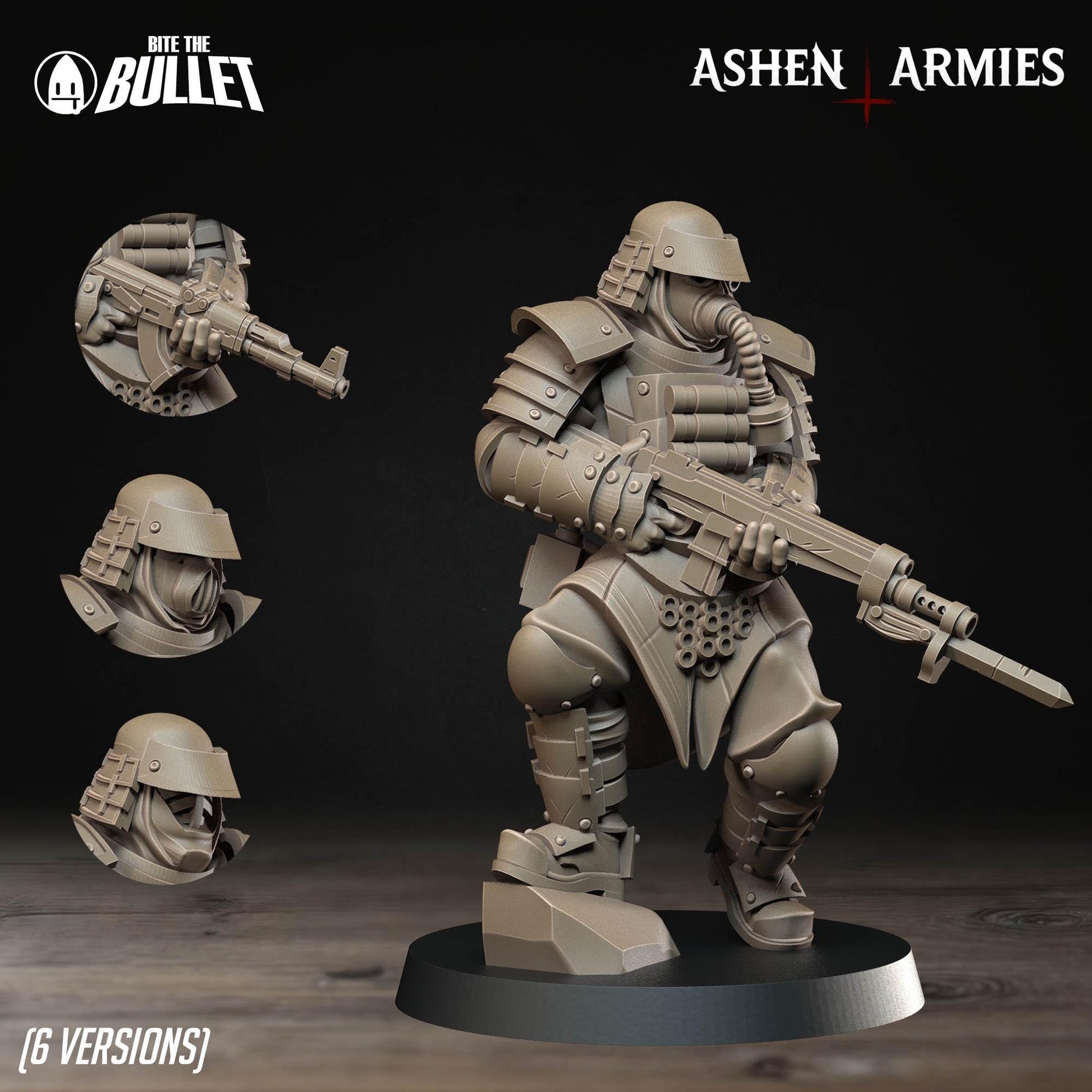 Holy Shogunate Combat Engineer Miniature - 28mm / 32mm / 36mm - Bite the Bullet - Resin Printed Figure for D&D, TTRPGs, and Wargaming
