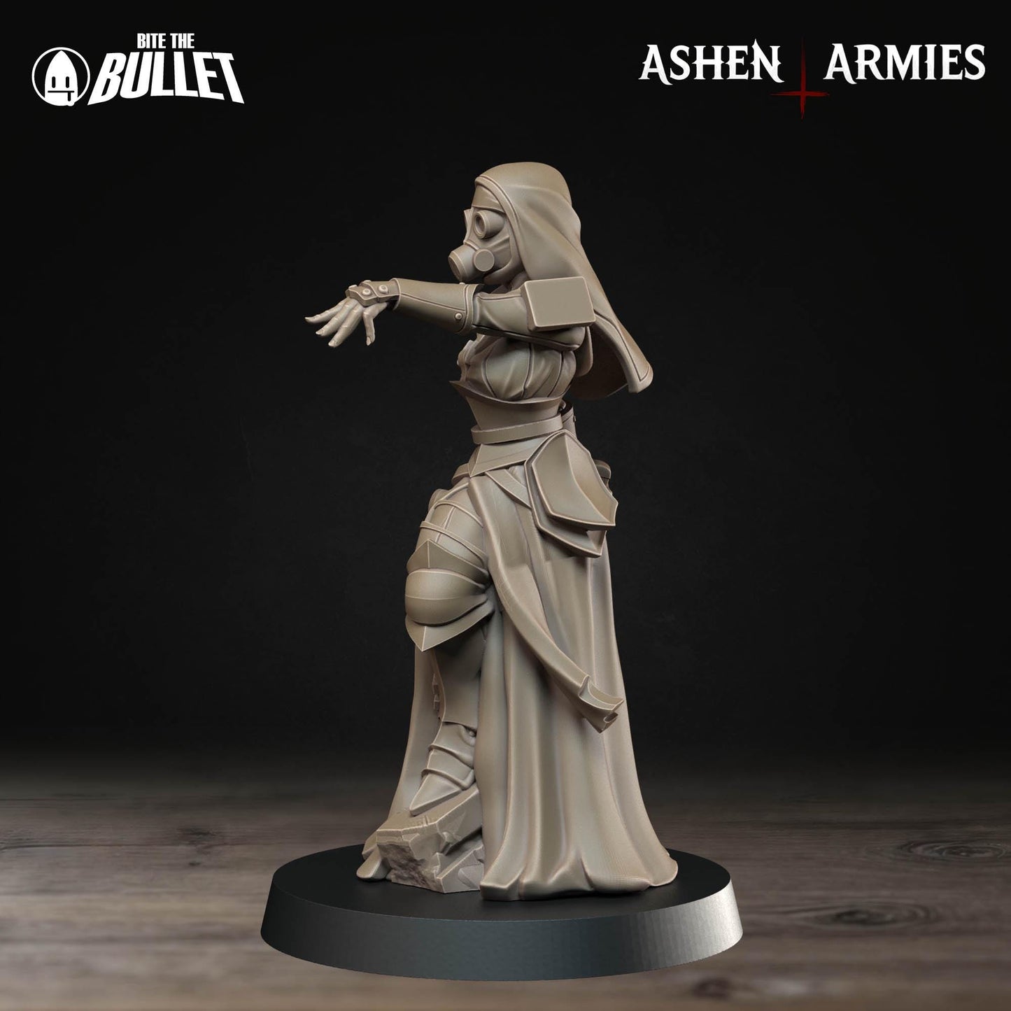 Sanctified Legion Combat Medic Miniature (Standard & NSFW Variations) - 28mm / 32mm / 36mm - Bite the Bullet - Figure for Trench Crusade